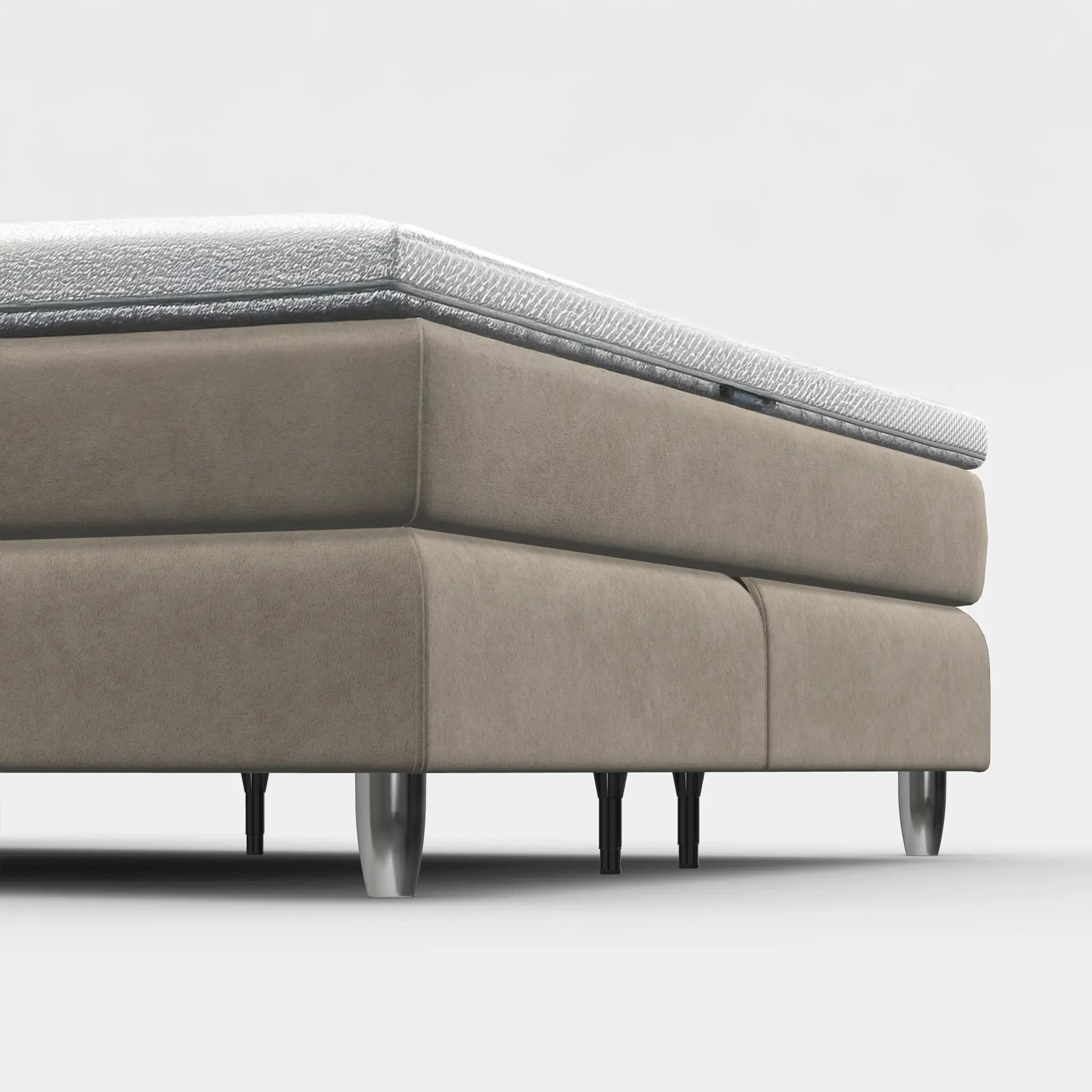 Boxspringbett-Fuß konisch verchromt – Kunststoff