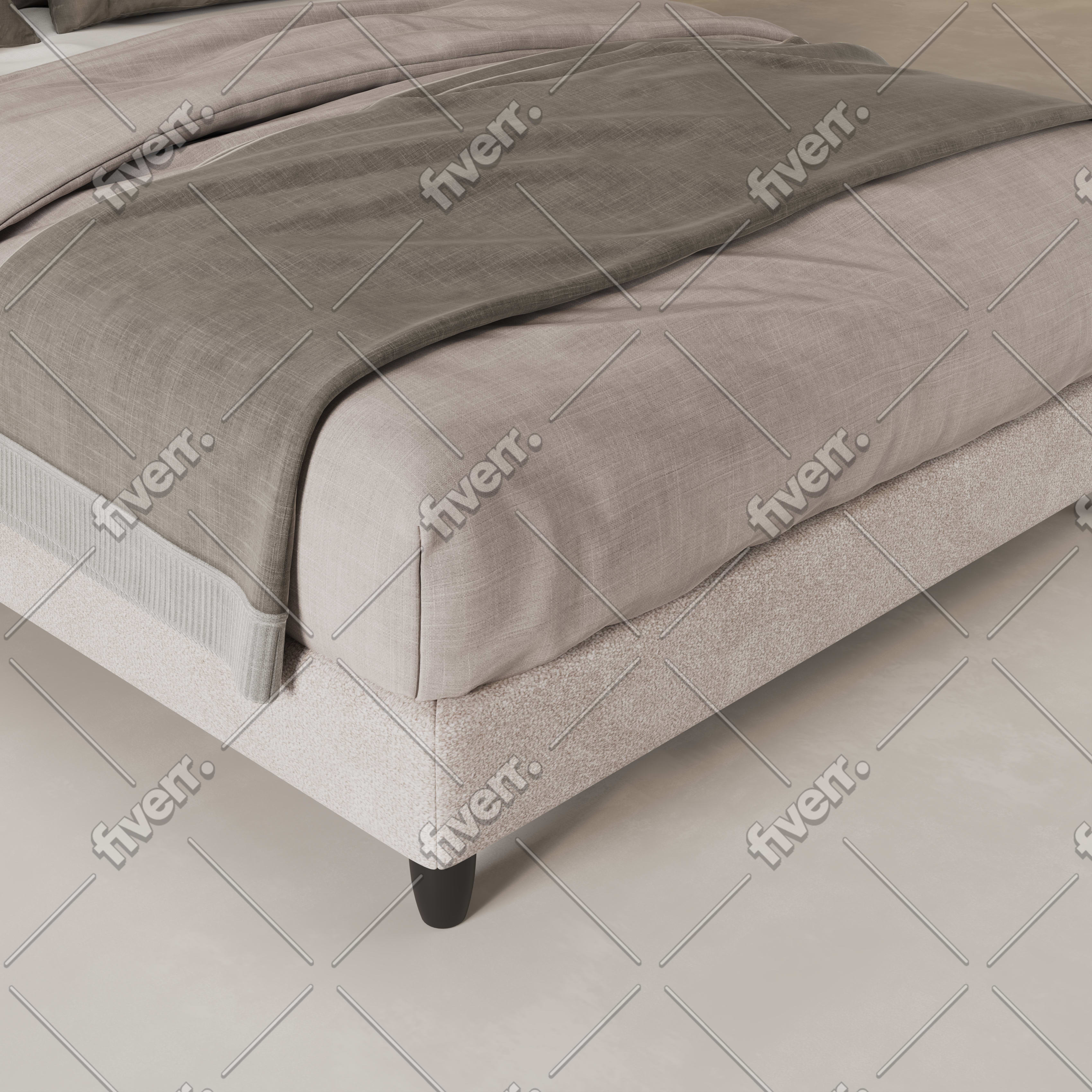 enjoy. neo | Boxspringbett grau lea intern