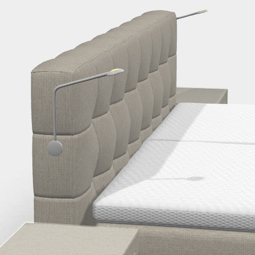 Boxspringbett 180 × 200 cm – Chesterfield