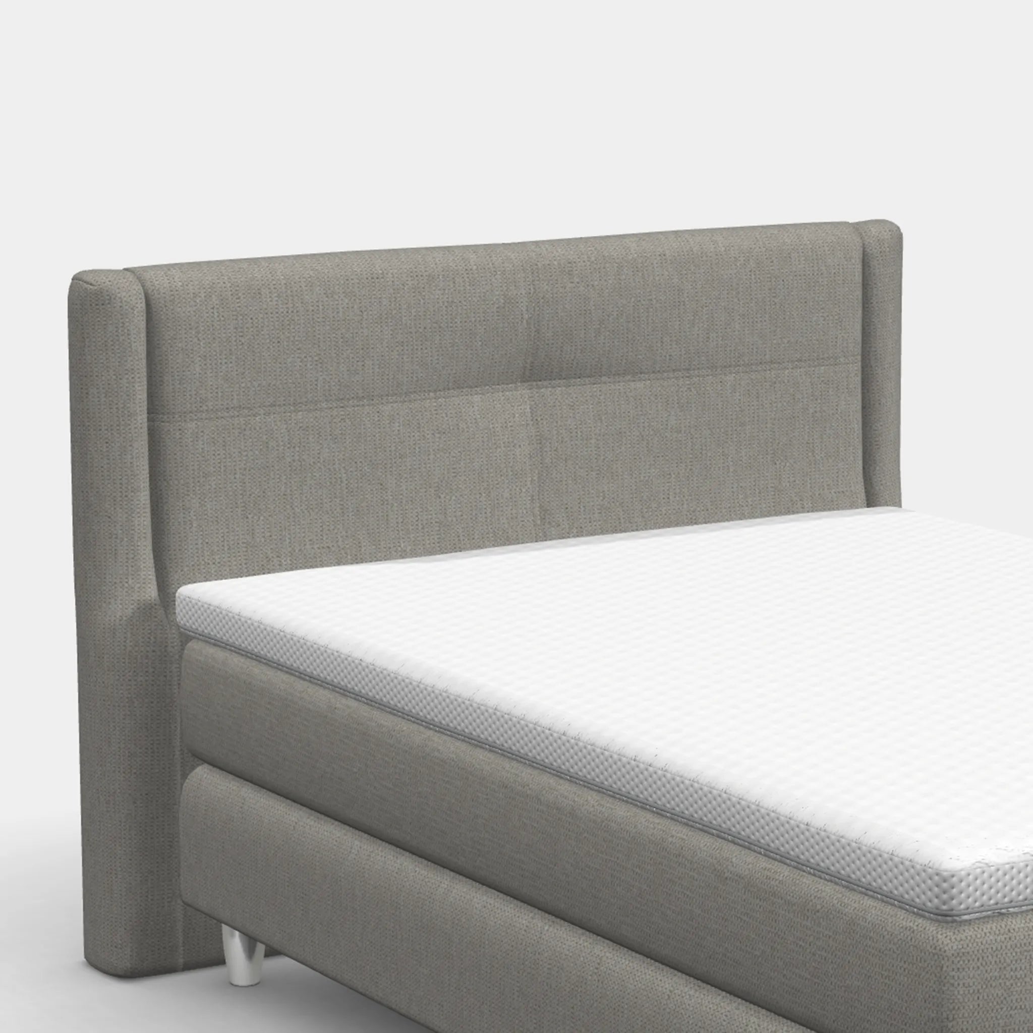Boxspringbett 140 × 200 cm – Palermo Kopfteil