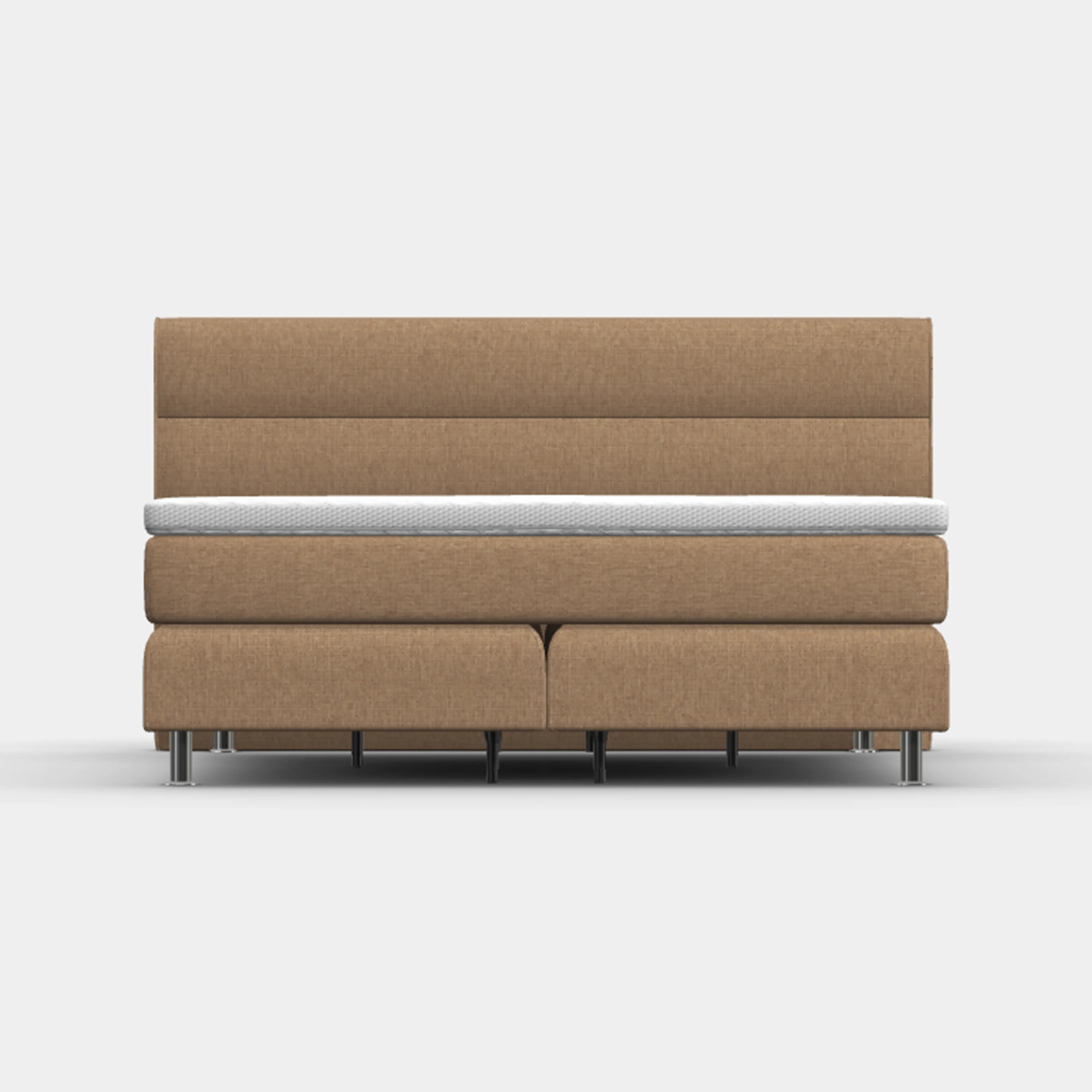 Boxspringbett 180 × 200 cm – Berlin Frontalansicht