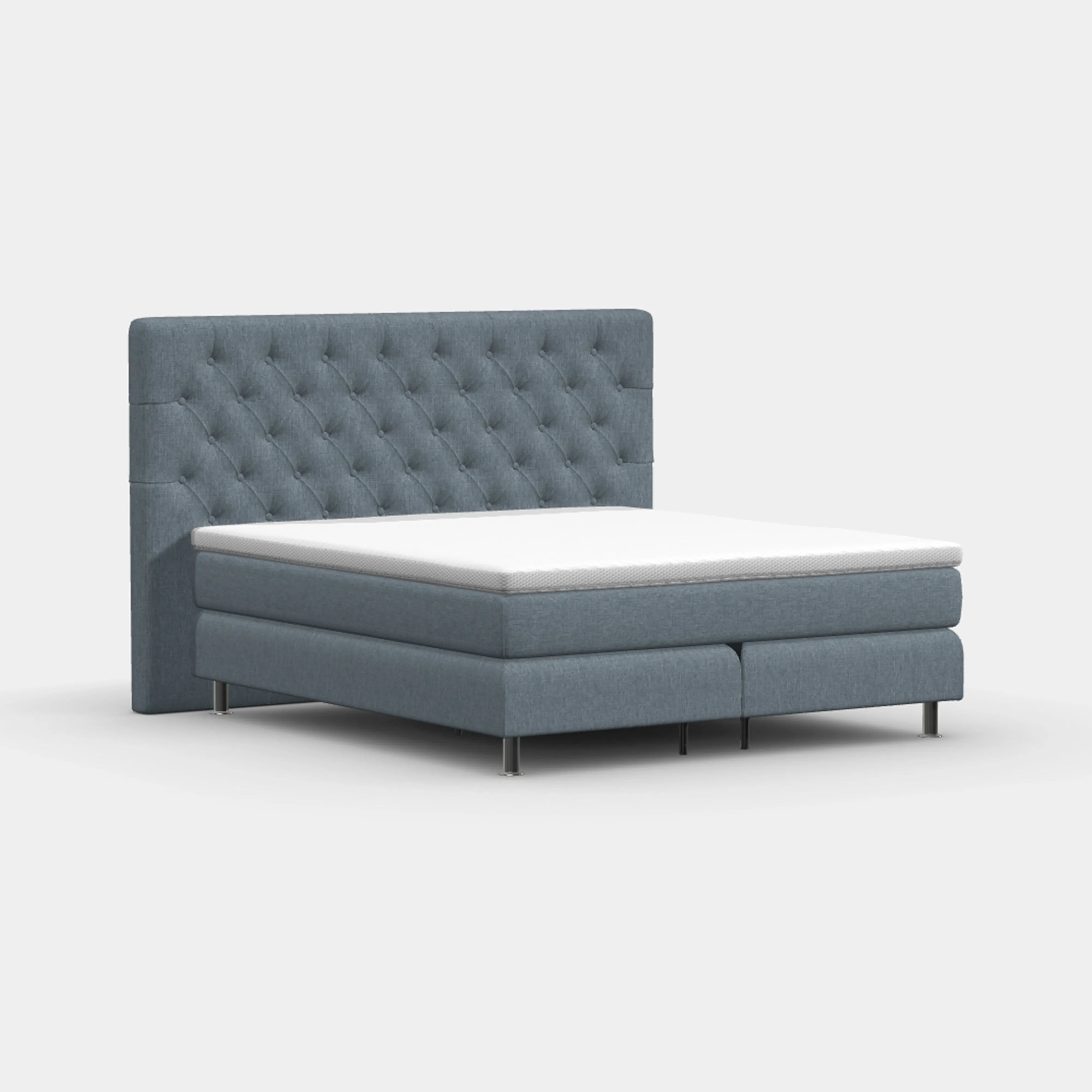 Boxspringbett 180 × 200 cm – Chesterfield Dreiviertelansicht