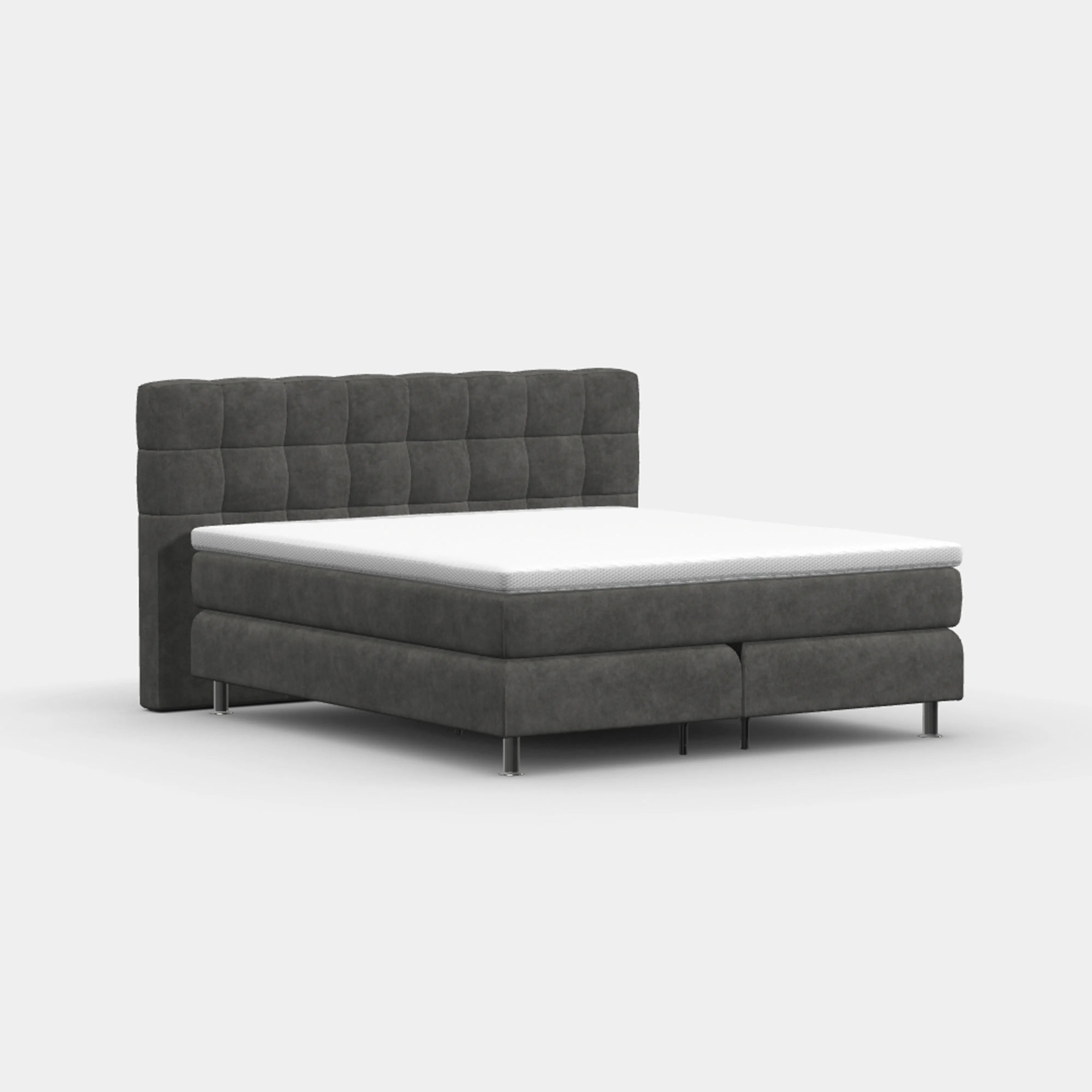 Boxspringbett 180 × 200 cm – Lissabon Dreiviertelansicht
