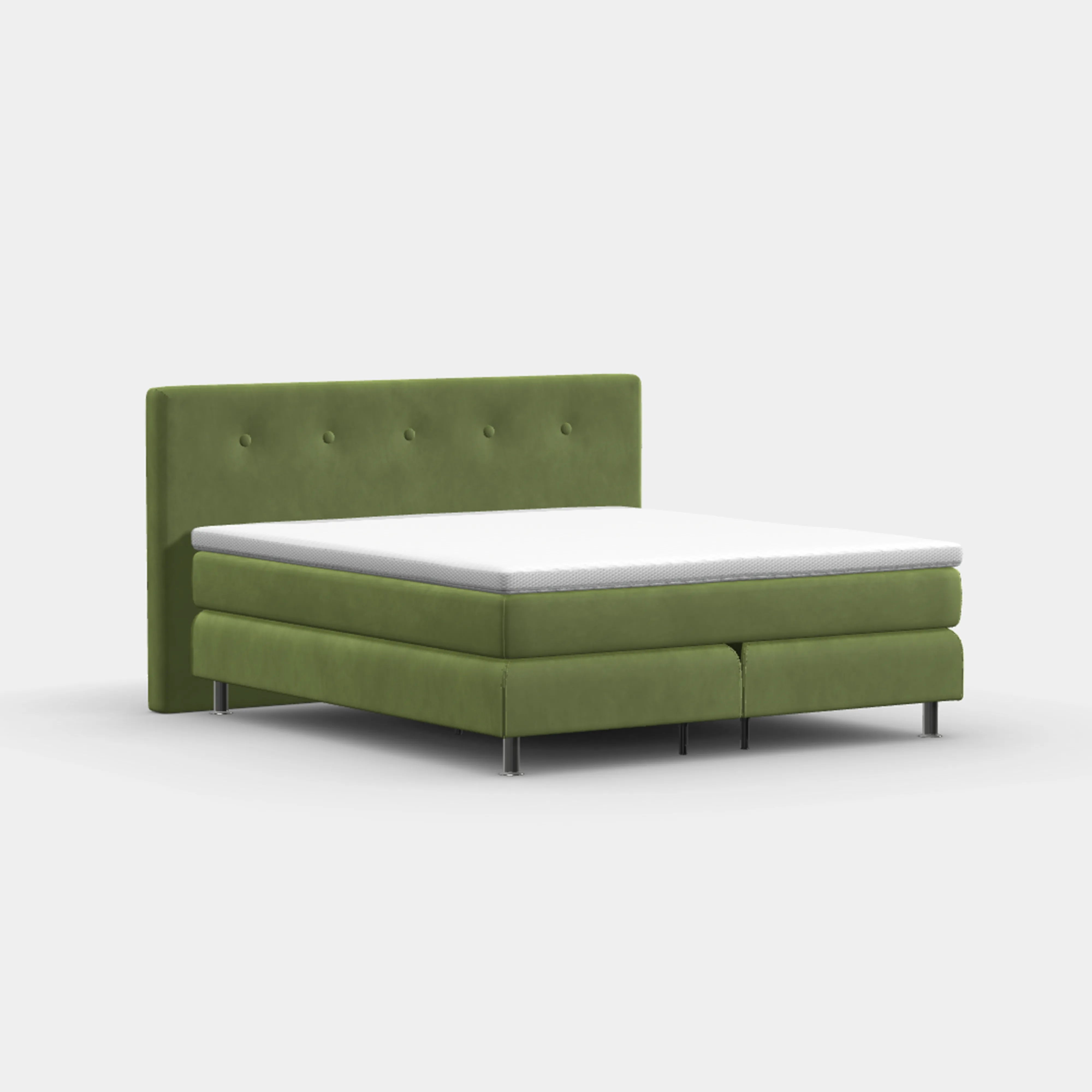 Boxspringbett 180 × 200 cm – Manchester Dreiviertelansicht