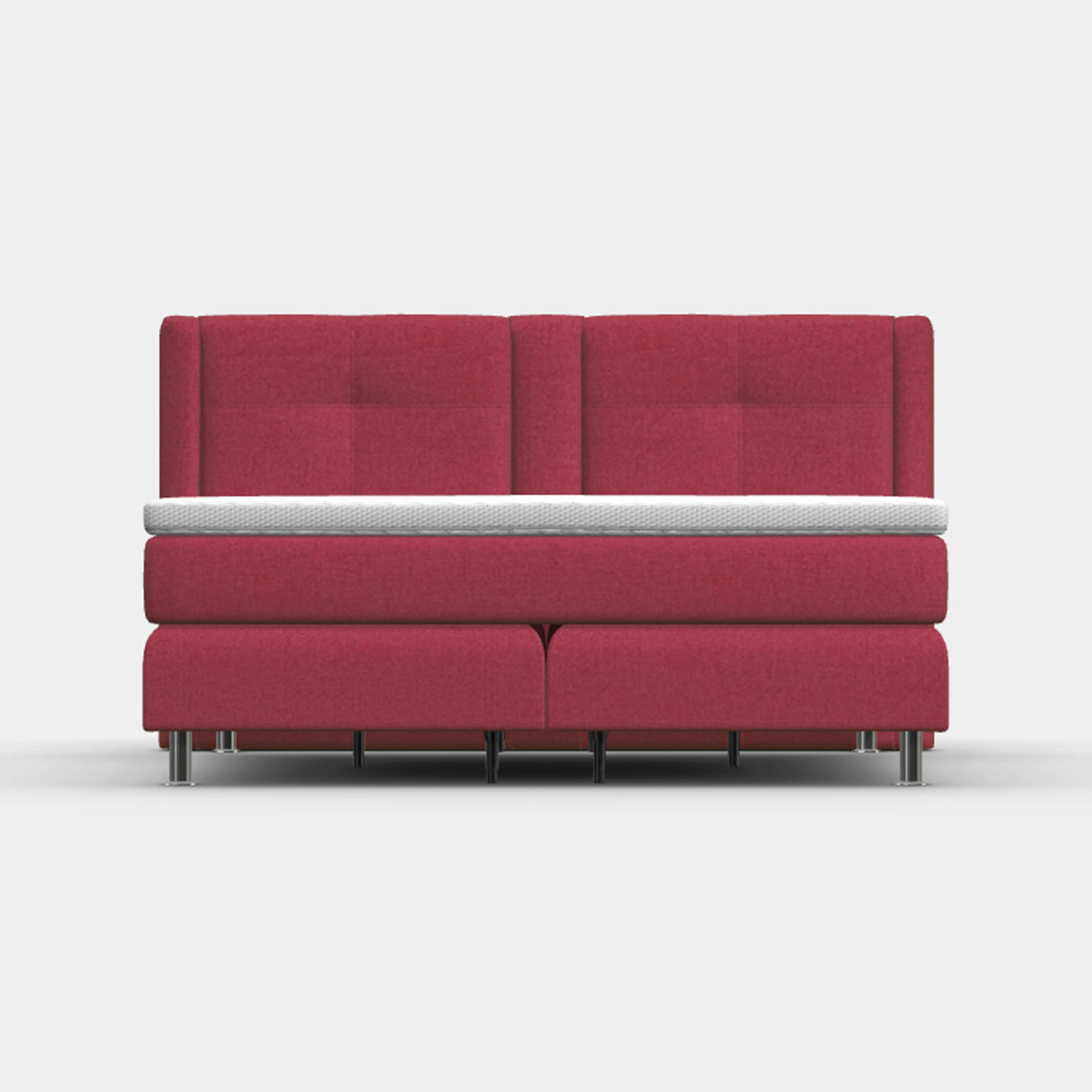 Boxspringbett 180 × 200 cm – Palermo Frontansicht