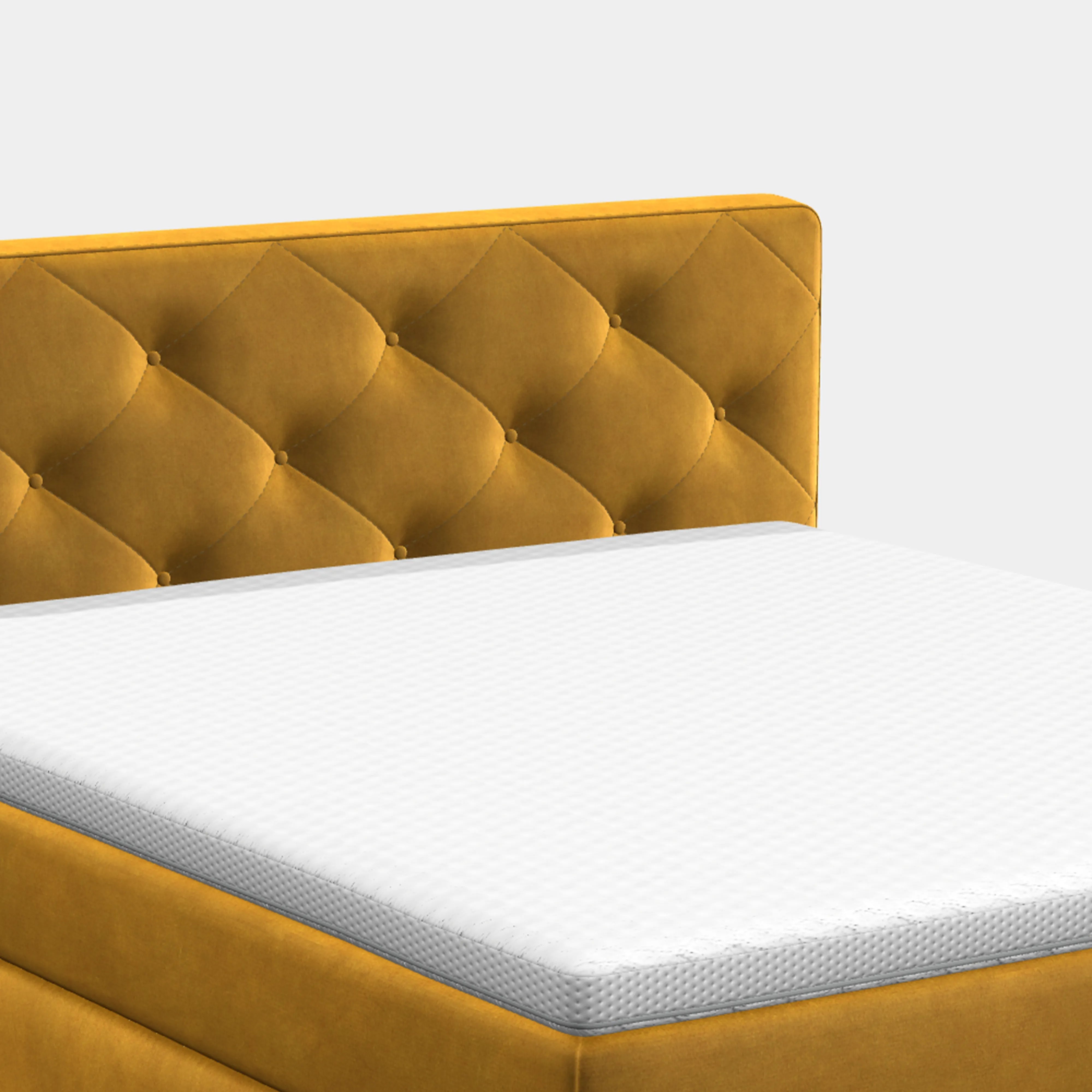 Boxspringbett 180 × 200 cm – York-Button Kopfteil