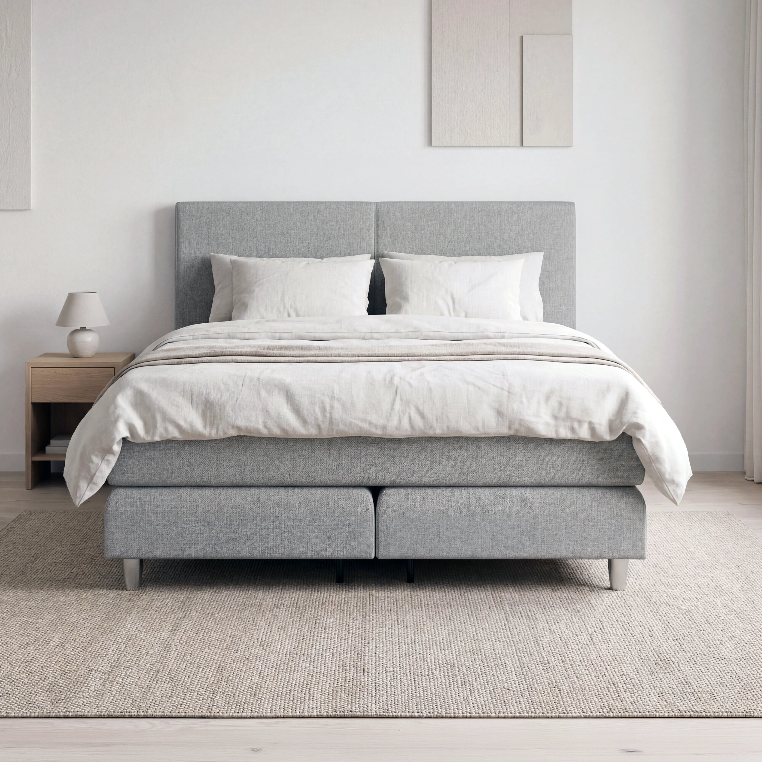 Boxspringbett 180x200 Stockholm Frontal Interieur