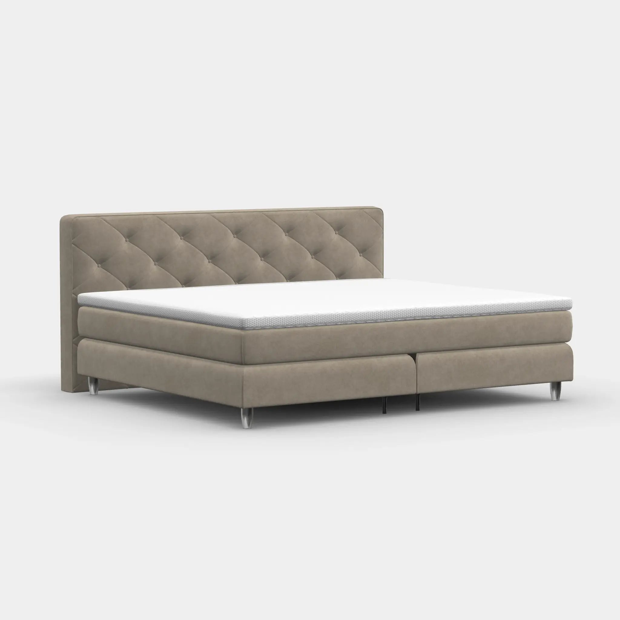 Boxspringbett 240 × 200 cm – York-Button