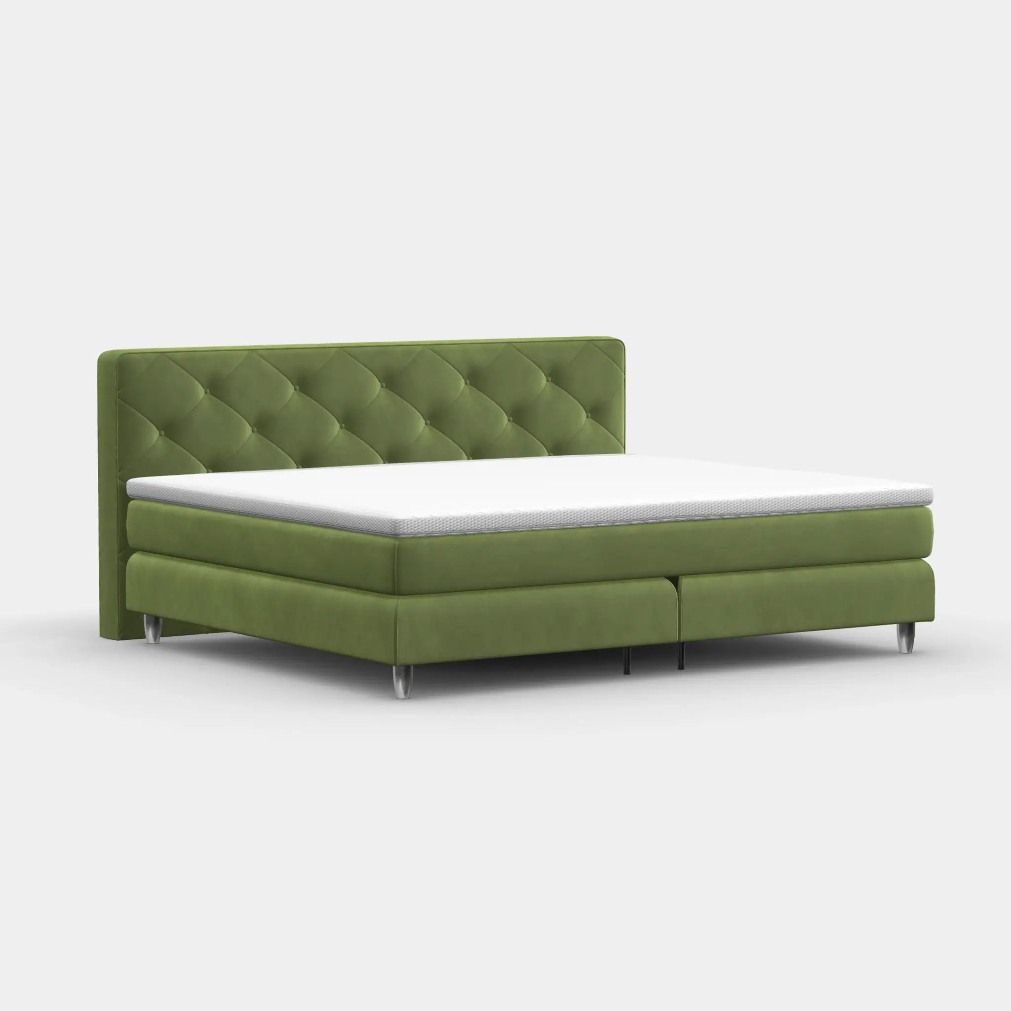 Boxspringbett 240 × 200 cm – York-Button