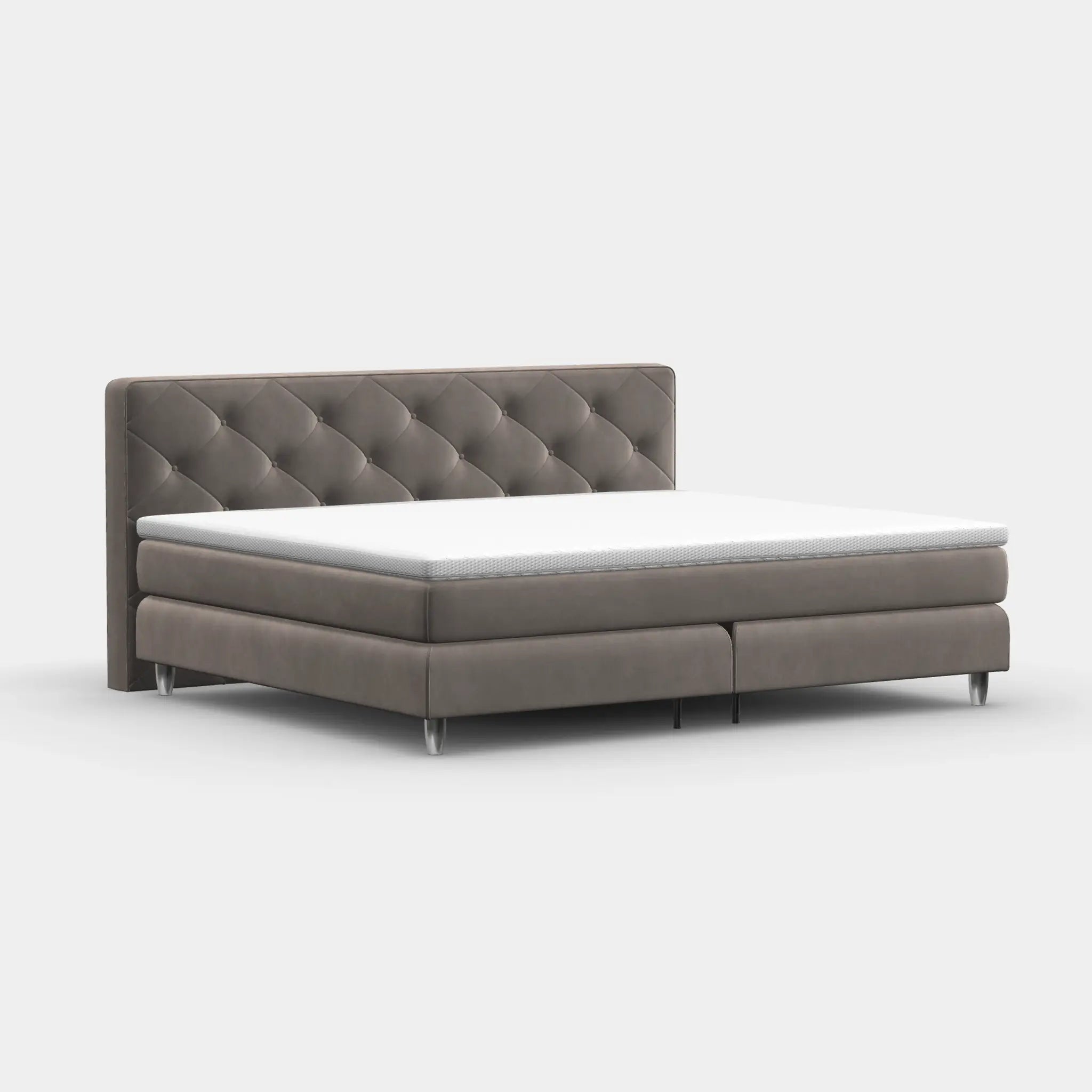 Boxspringbett 240 × 200 cm – York-Button