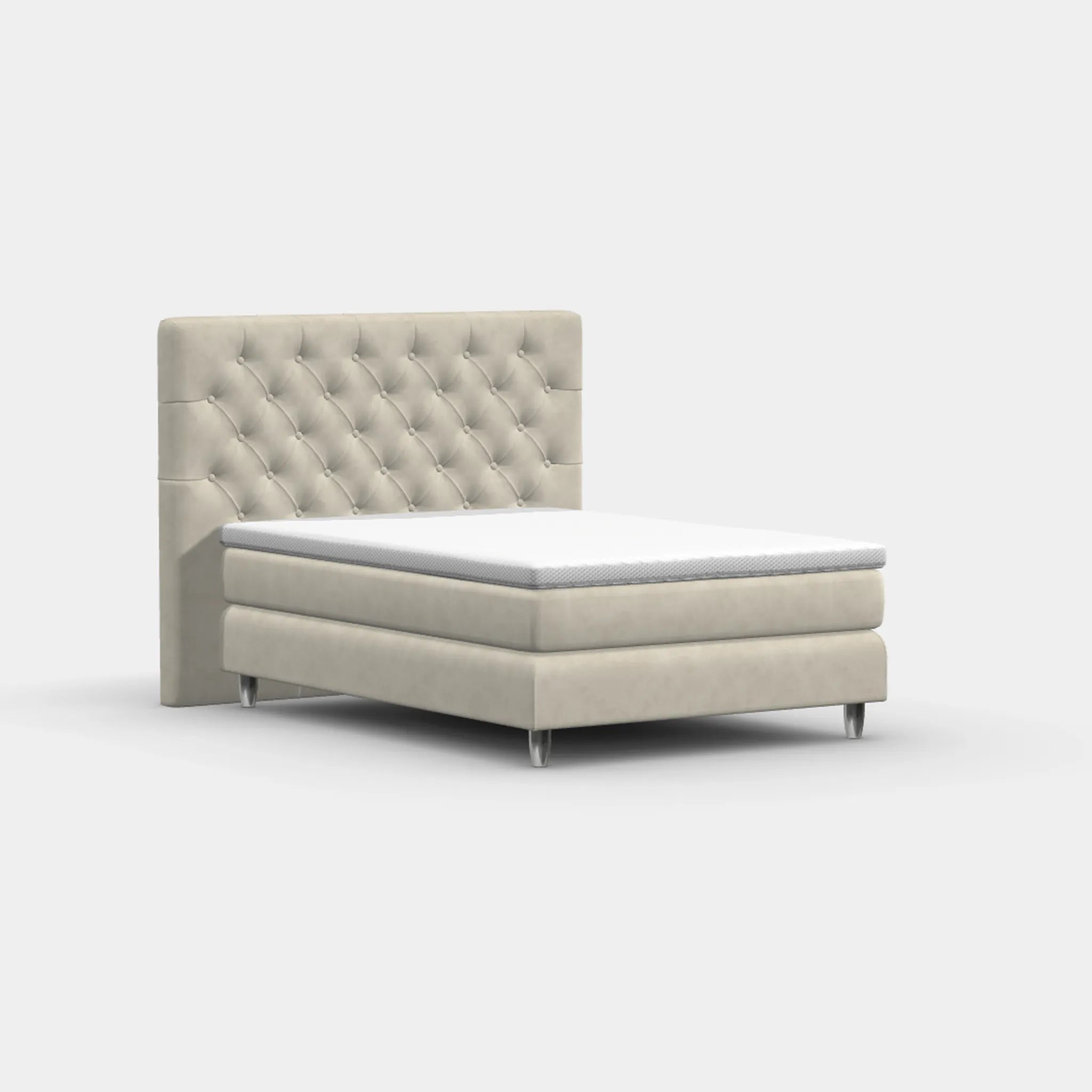 Boxspringbett 140 × 200 cm – Chesterfield