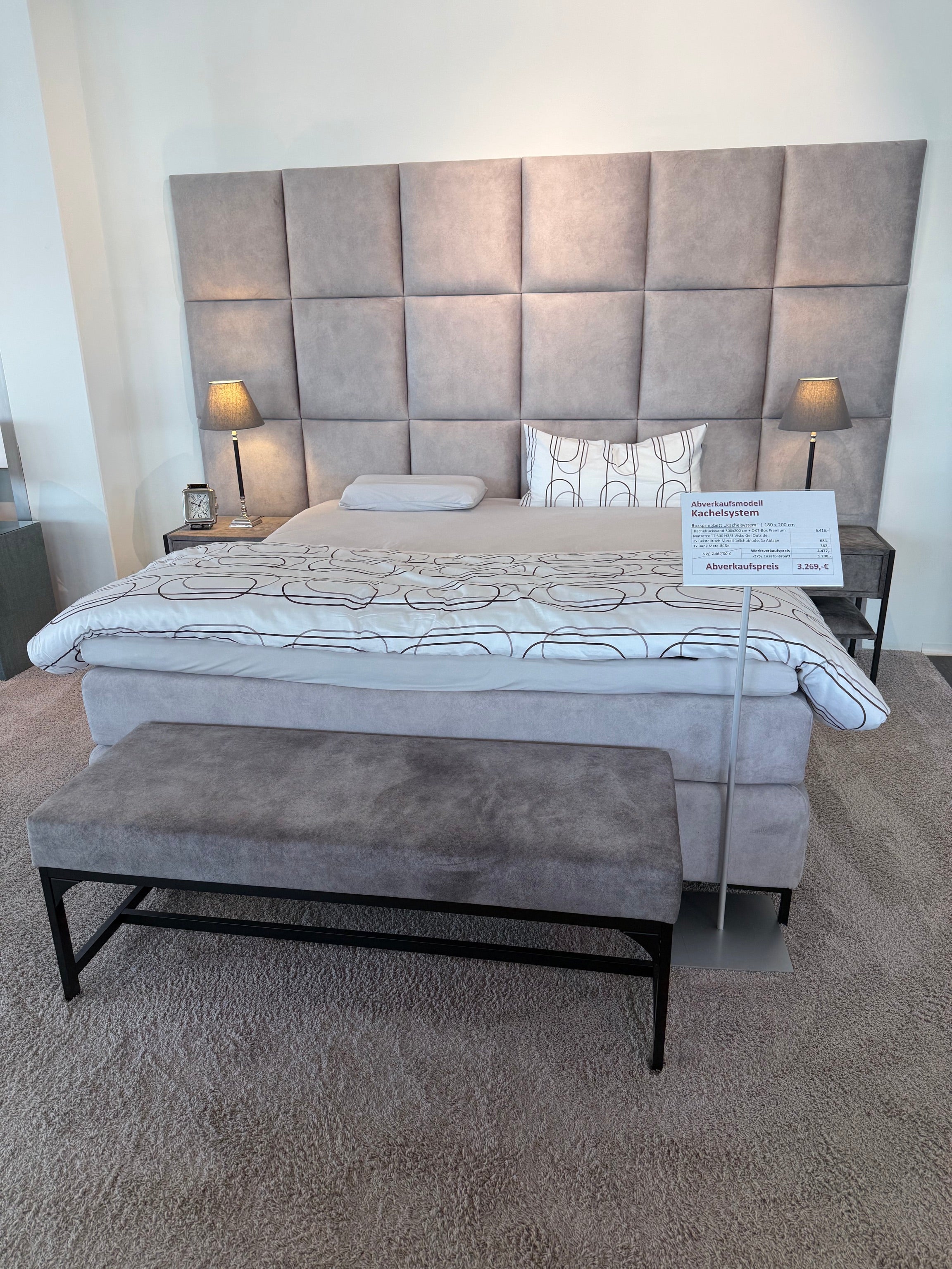 Boxspringbett Kachelsystem - Ausstellungsstück enjoy Nürnberg