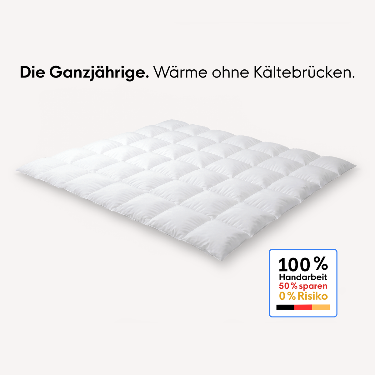 Daunen-Kassetten-Decke Plus - 240 x 220 cm | 7x6