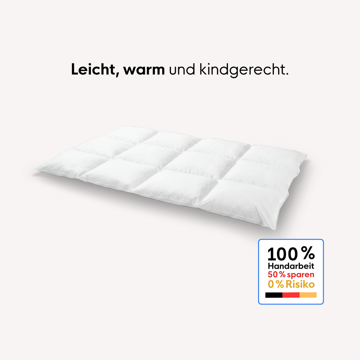 Kinder-Daunendecke - 100 x 135 cm