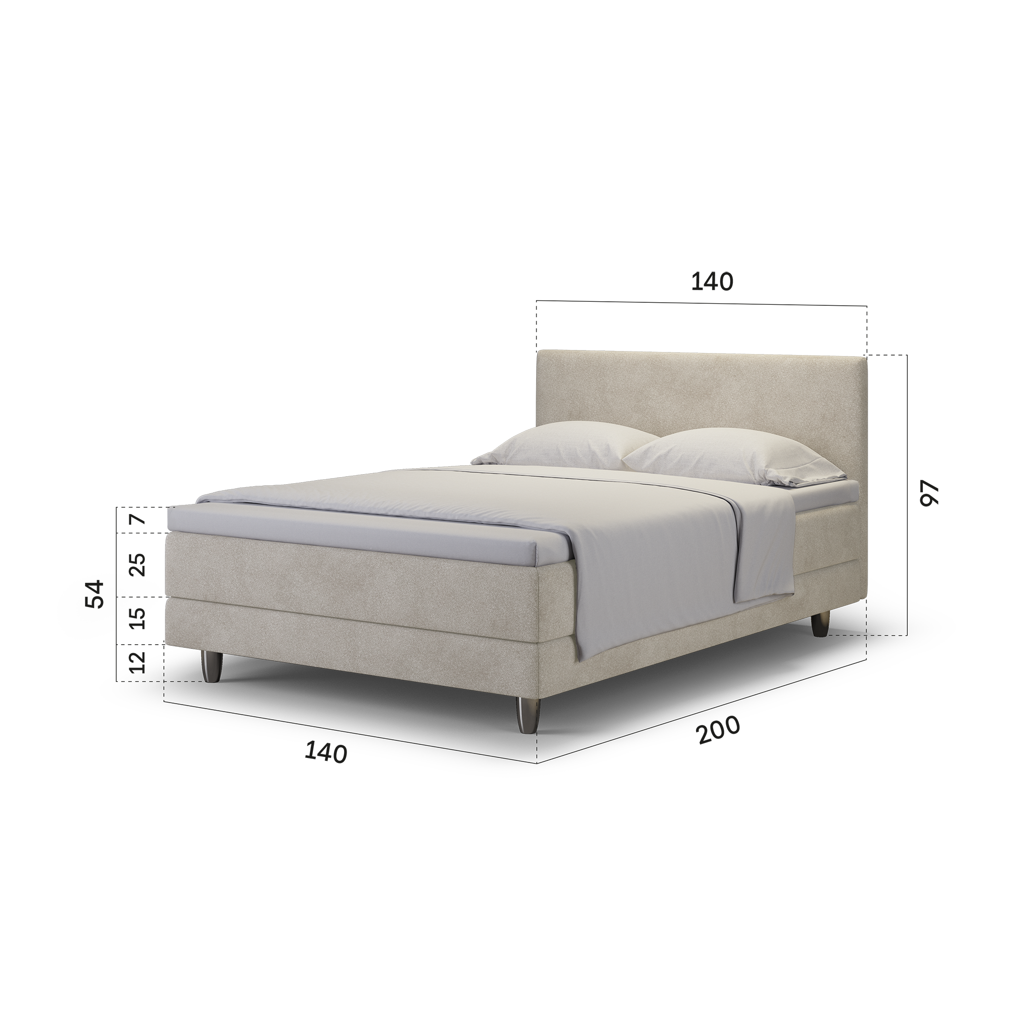 enjoy. neo | Boxspringbett classic beige