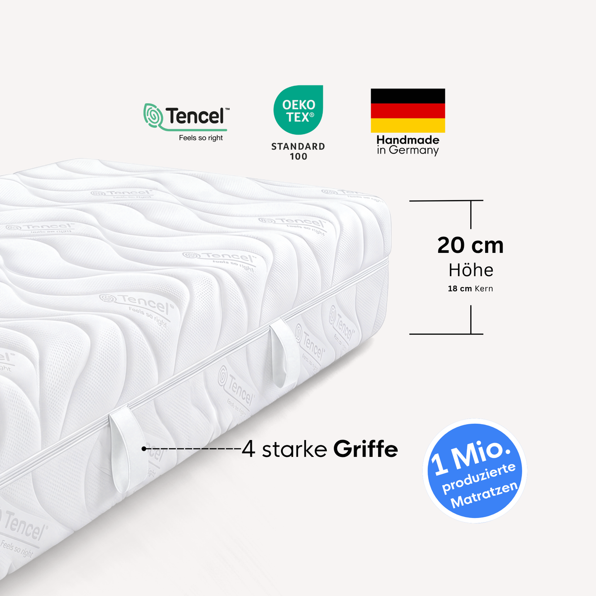 enjoy neo Matratze mit Tencel-Bezug