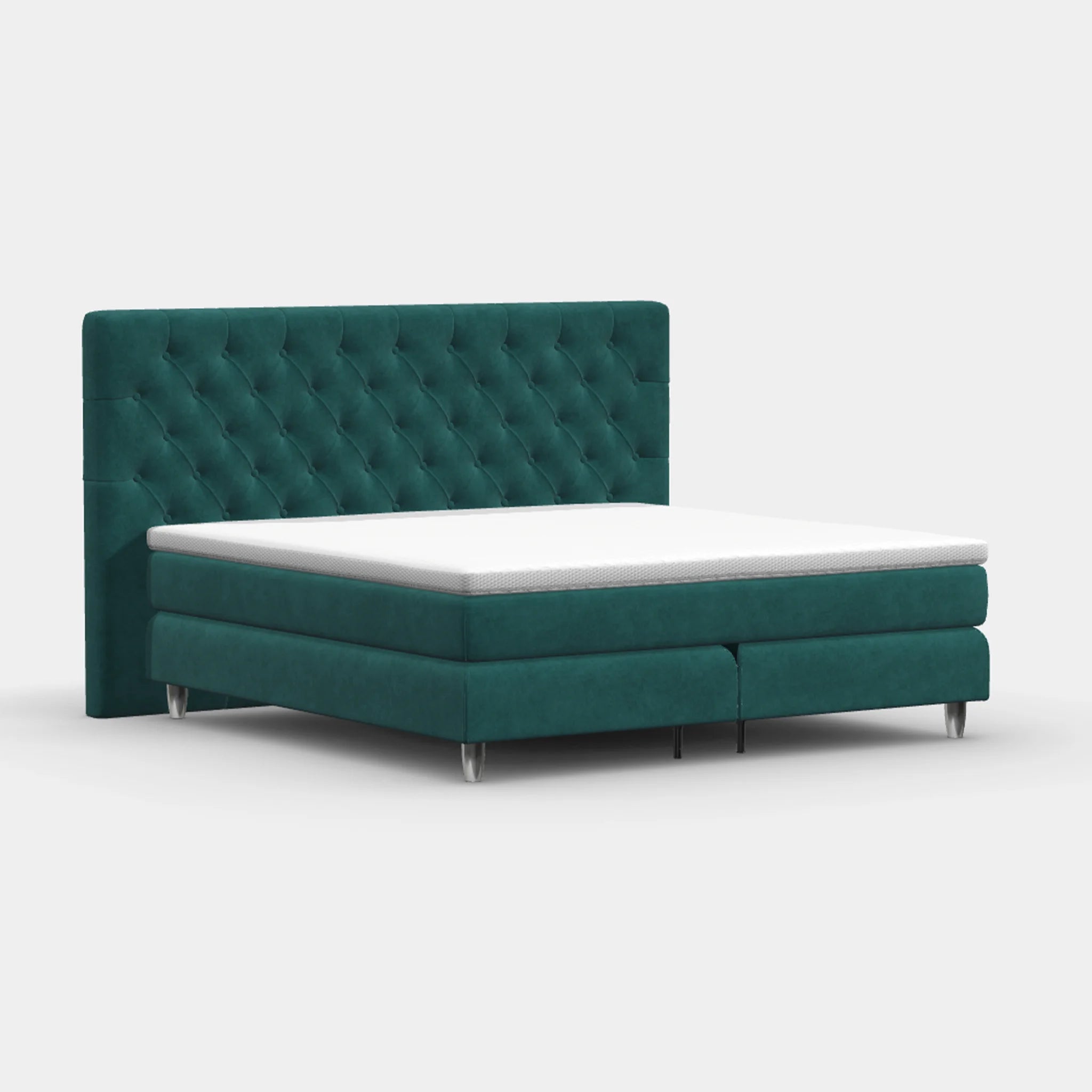 Boxspringbett 200 × 200 cm – Chesterfield
