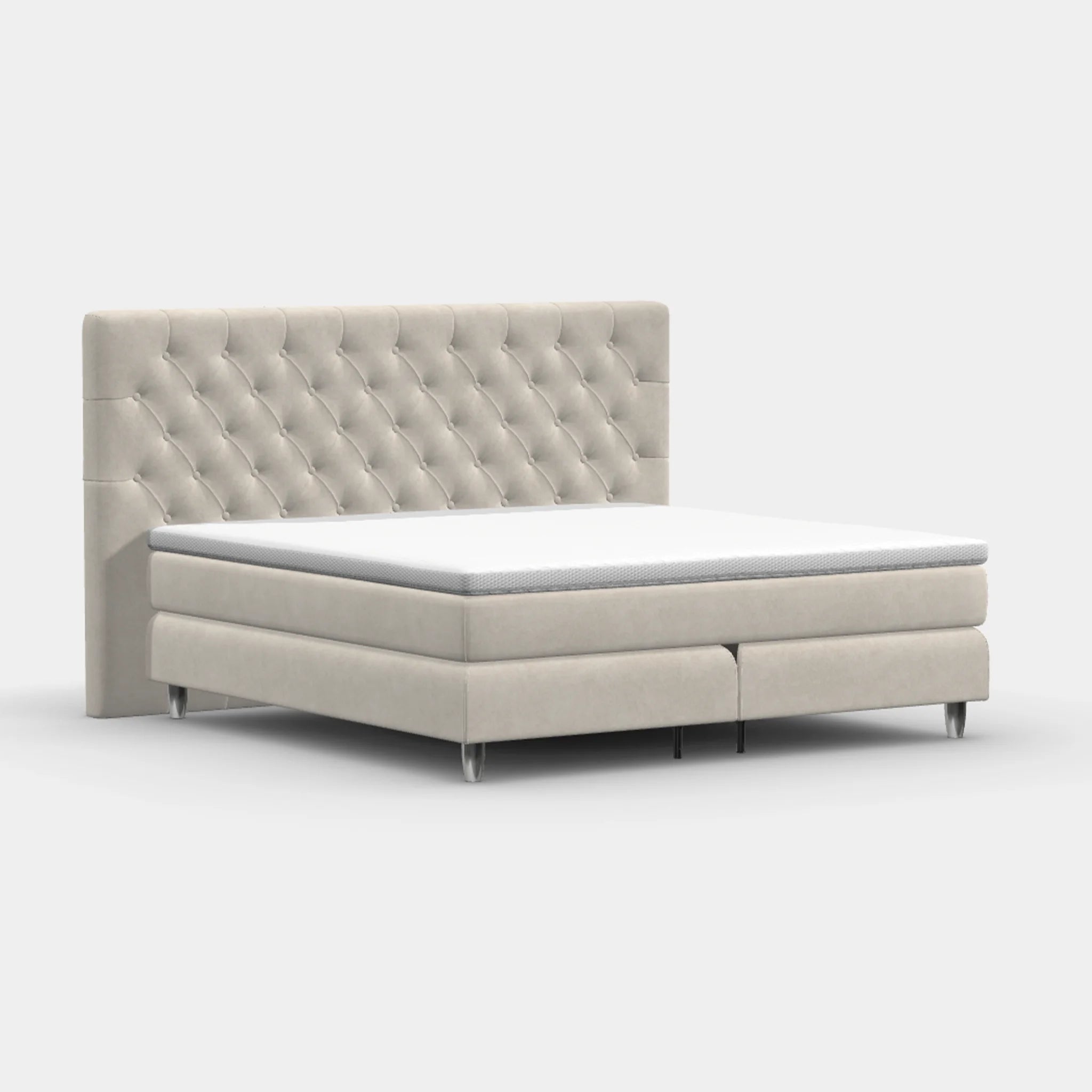 Boxspringbett 200 × 200 cm – Chesterfield
