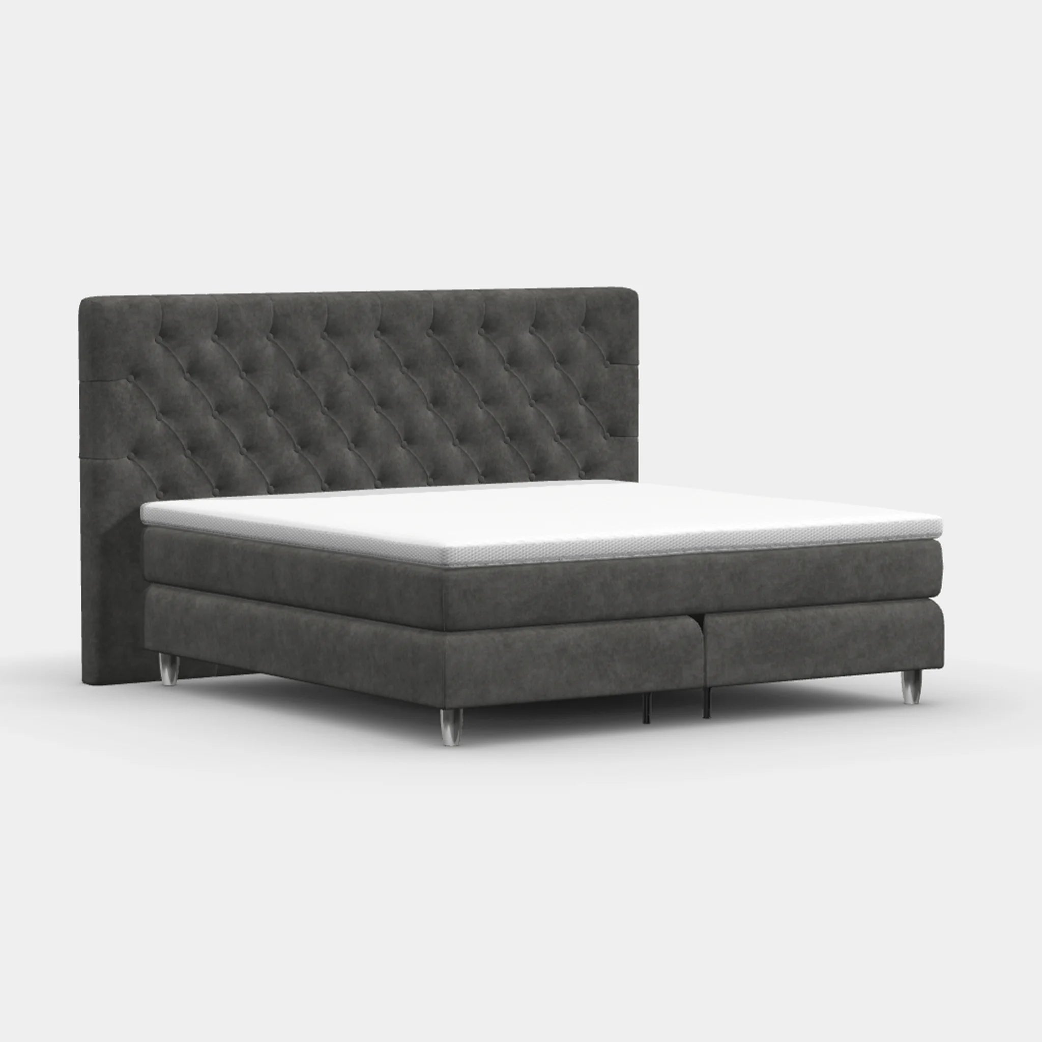 Boxspringbett 200 × 200 cm – Chesterfield