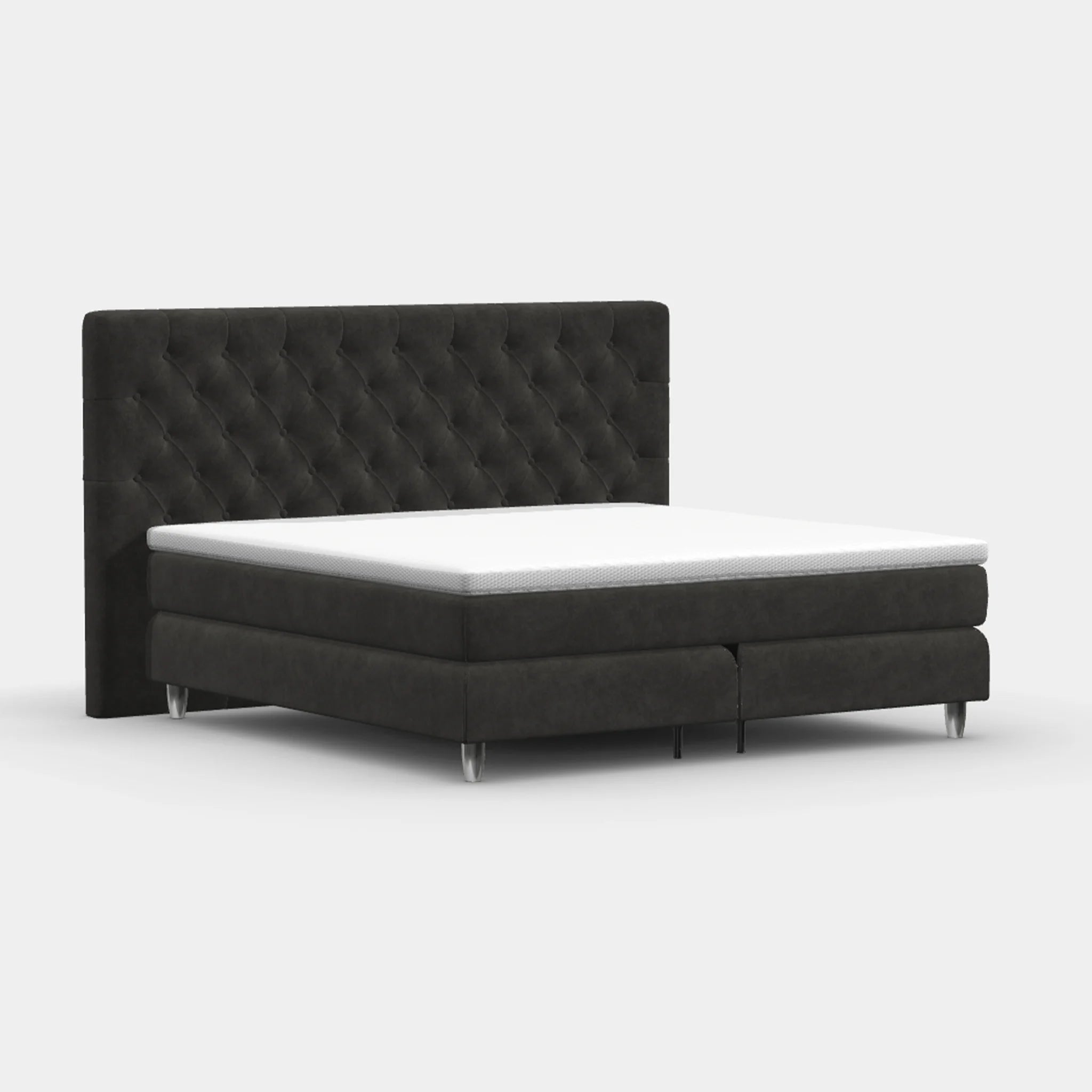 Boxspringbett 200 × 200 cm – Chesterfield
