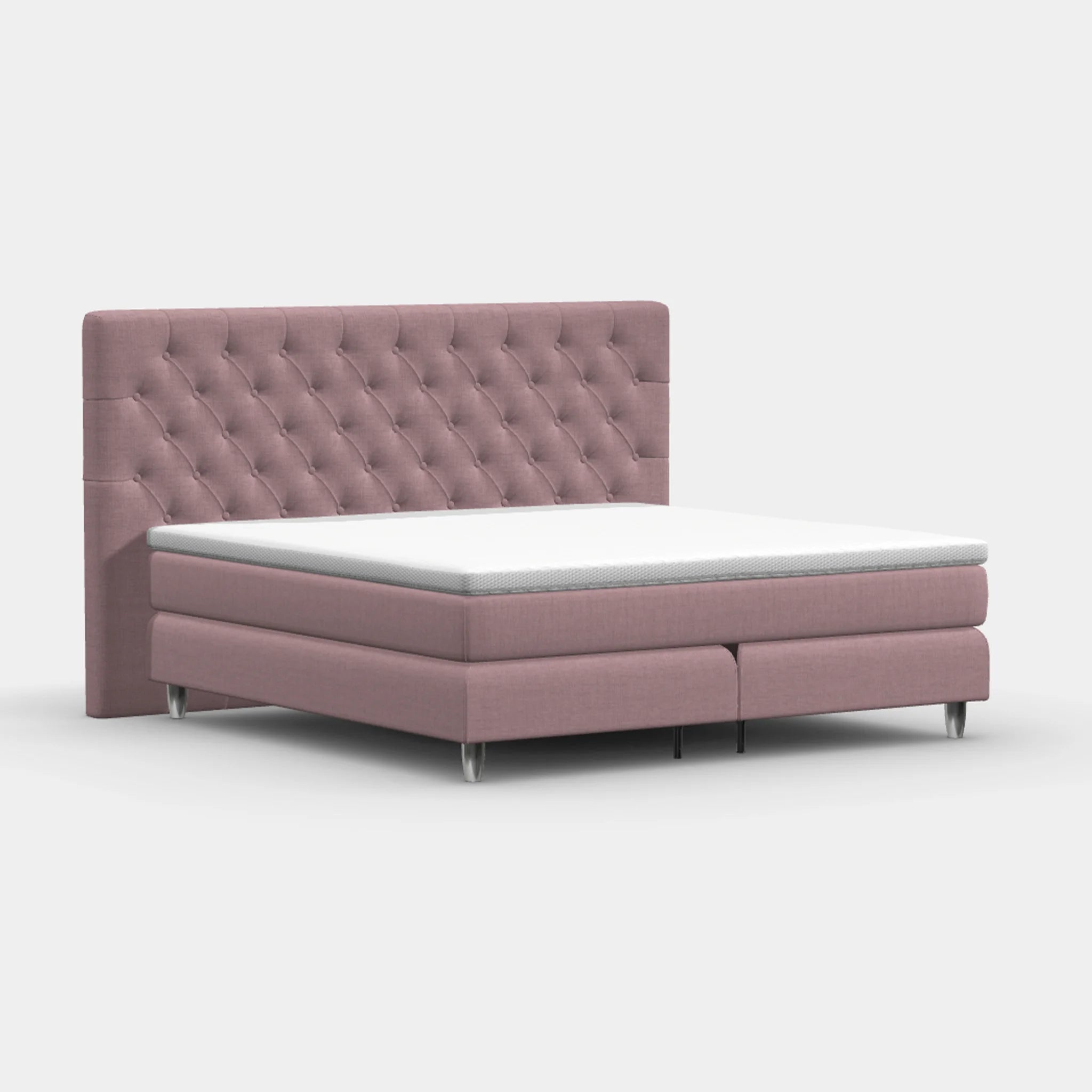 Boxspringbett 200 × 200 cm – Chesterfield