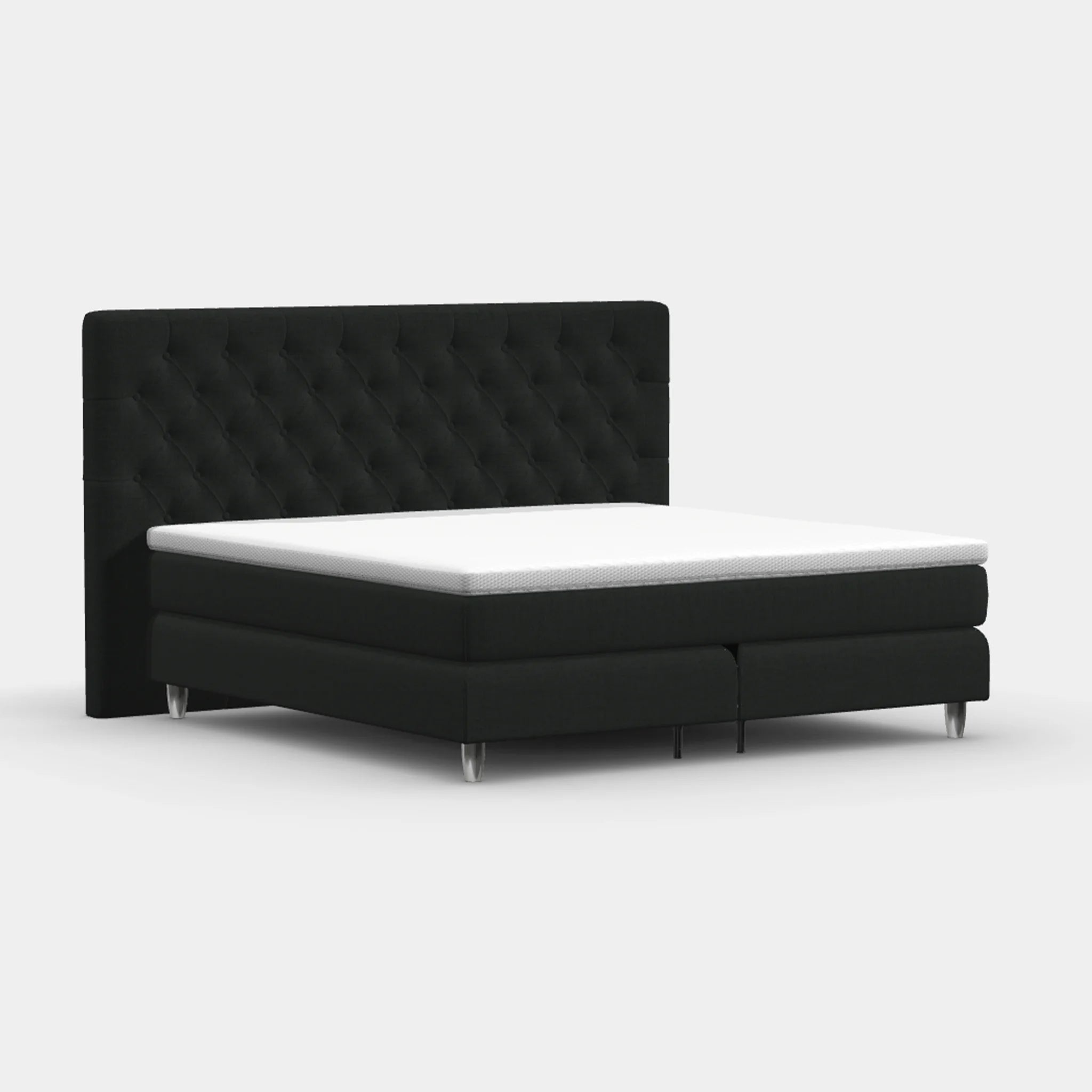 Boxspringbett 200 × 200 cm – Chesterfield