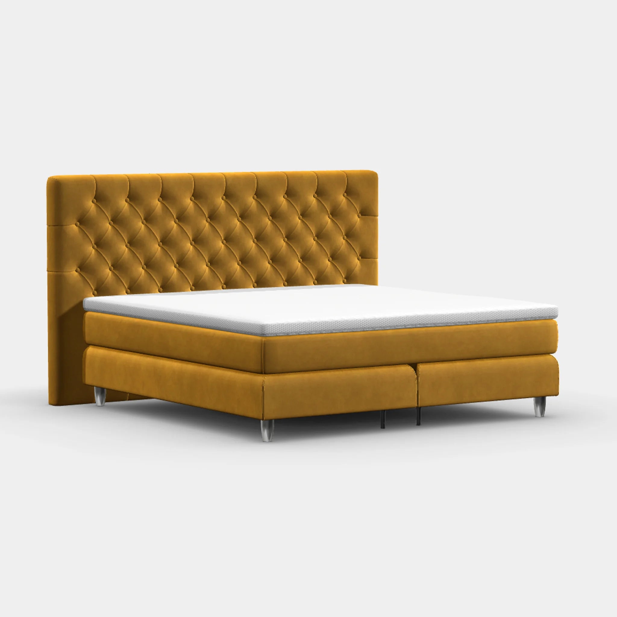 Boxspringbett 200 × 200 cm – Chesterfield