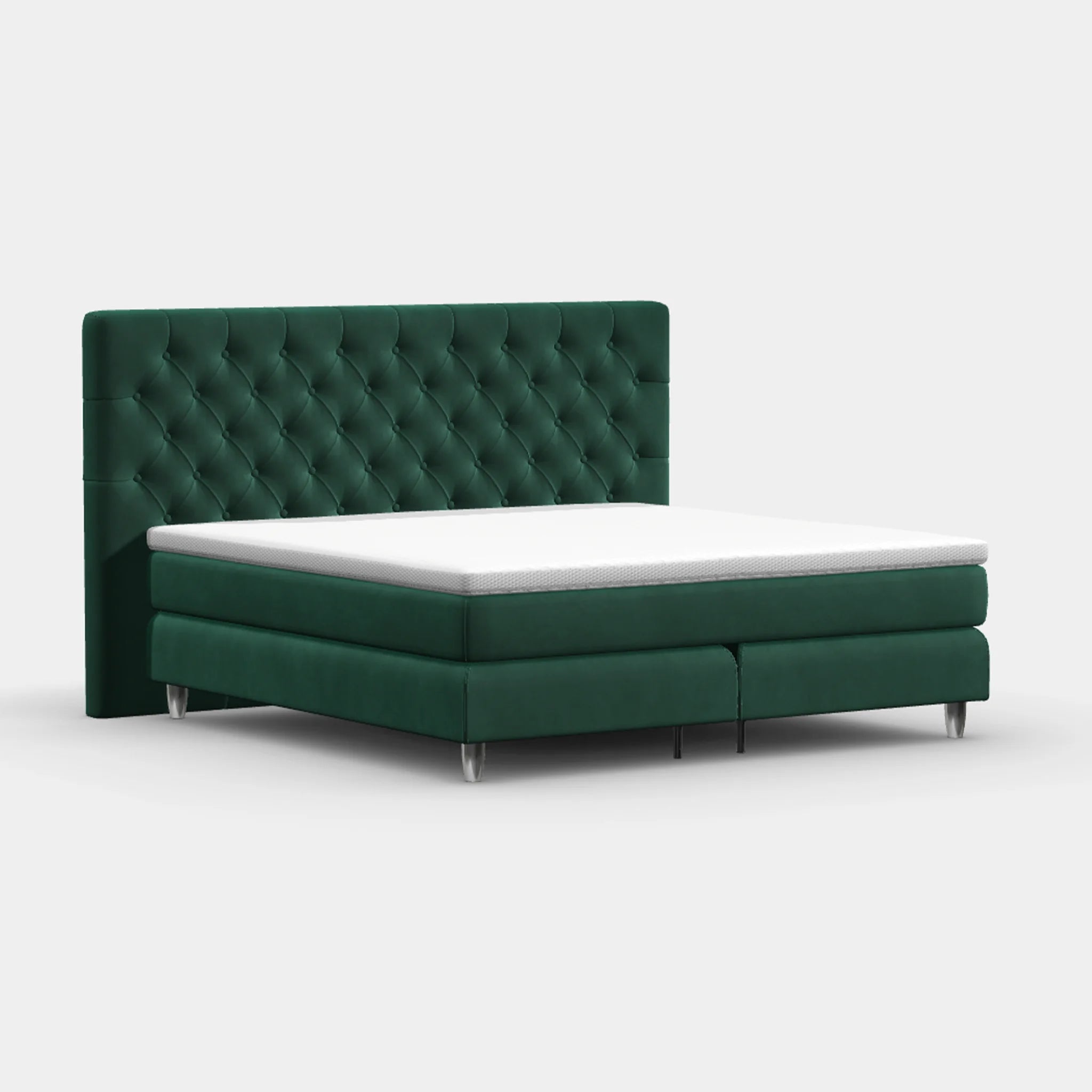 Boxspringbett 200 × 200 cm – Chesterfield