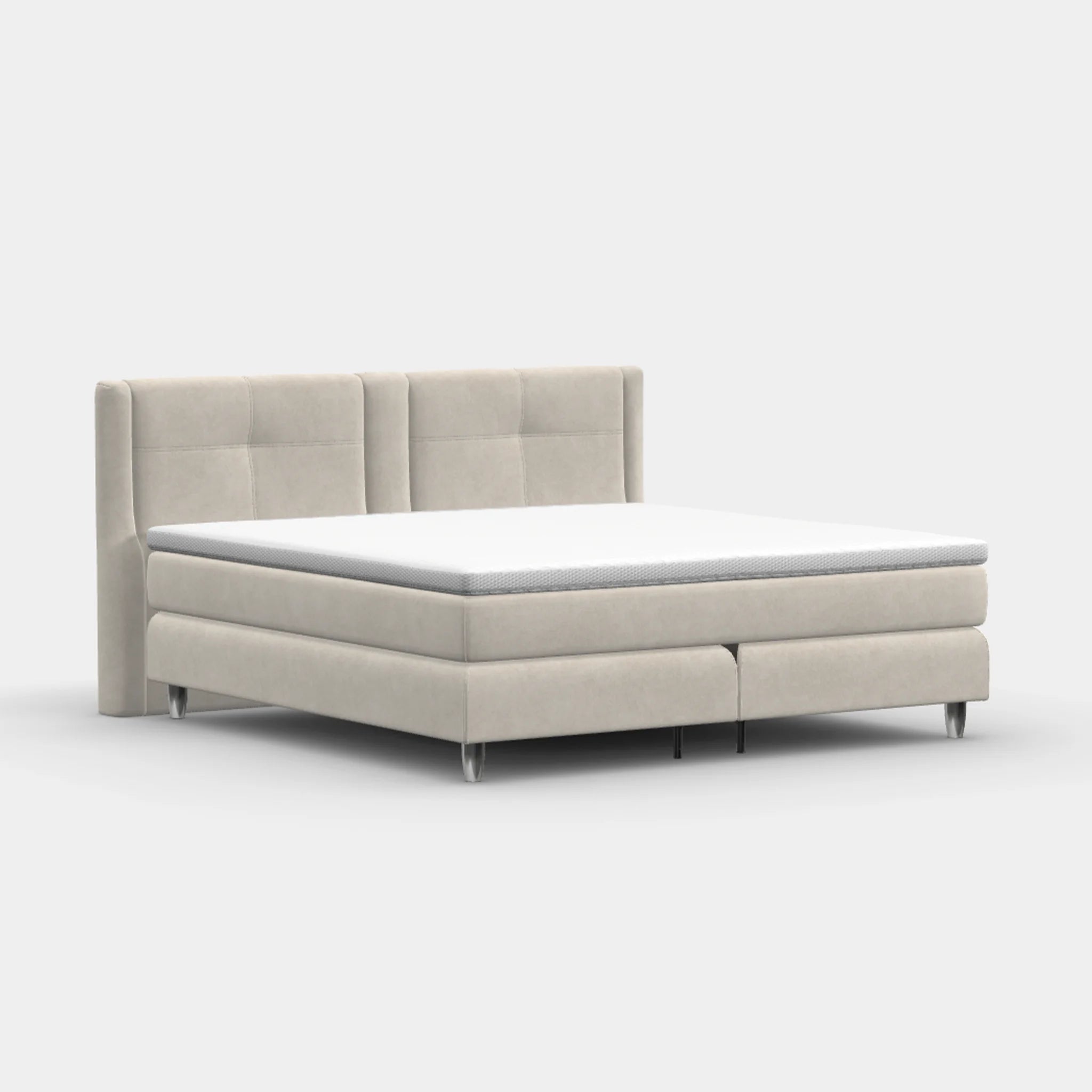 Boxspringbett 200 × 200 cm – Palermo