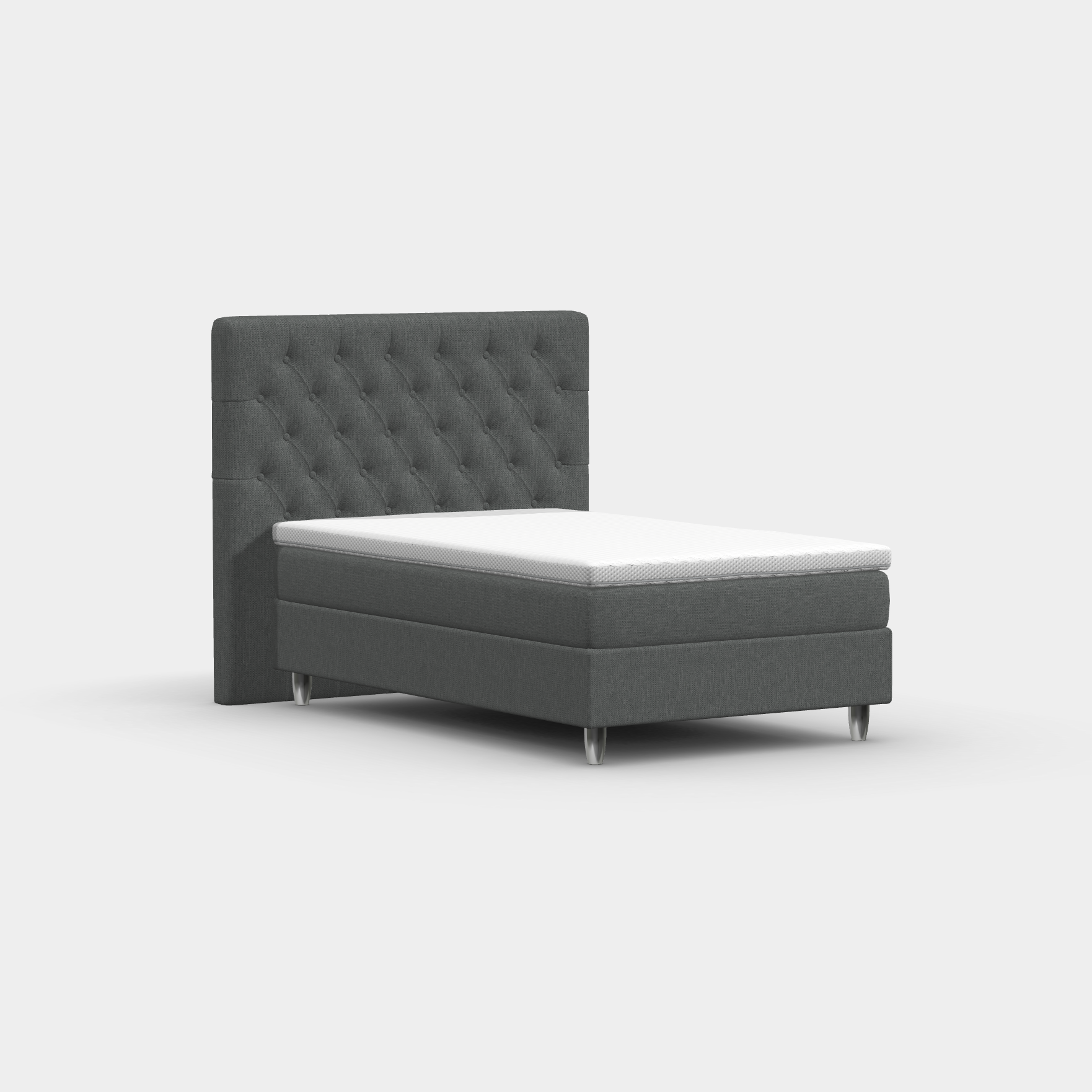 Boxspringbett 120 × 200 cm – Chesterfield