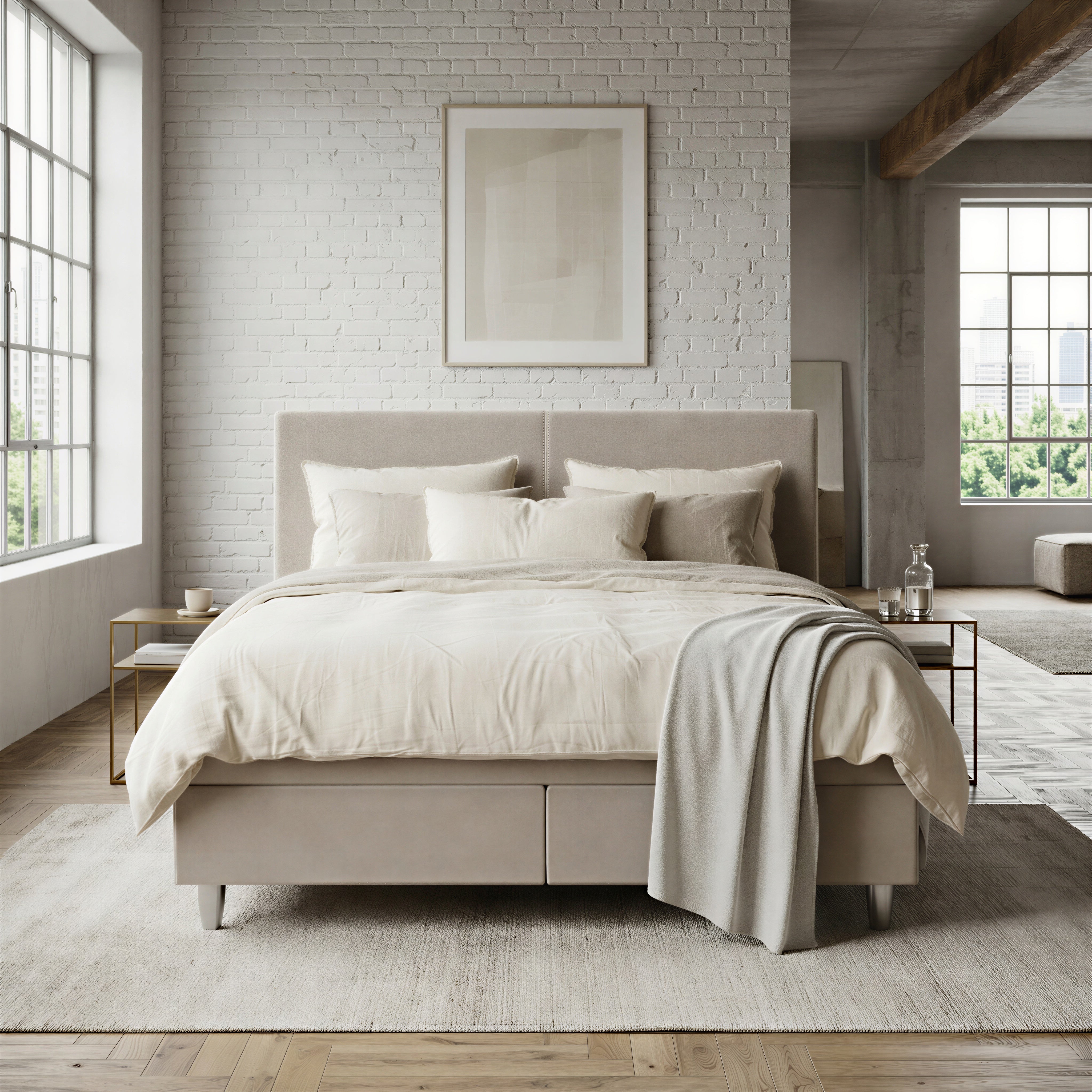 Boxspringbett 180 × 200 cm – Stockholm