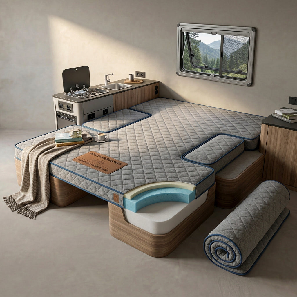 Camper- und VAN-Matratzen nach Maß von enjoy im Showroom von enjoy.