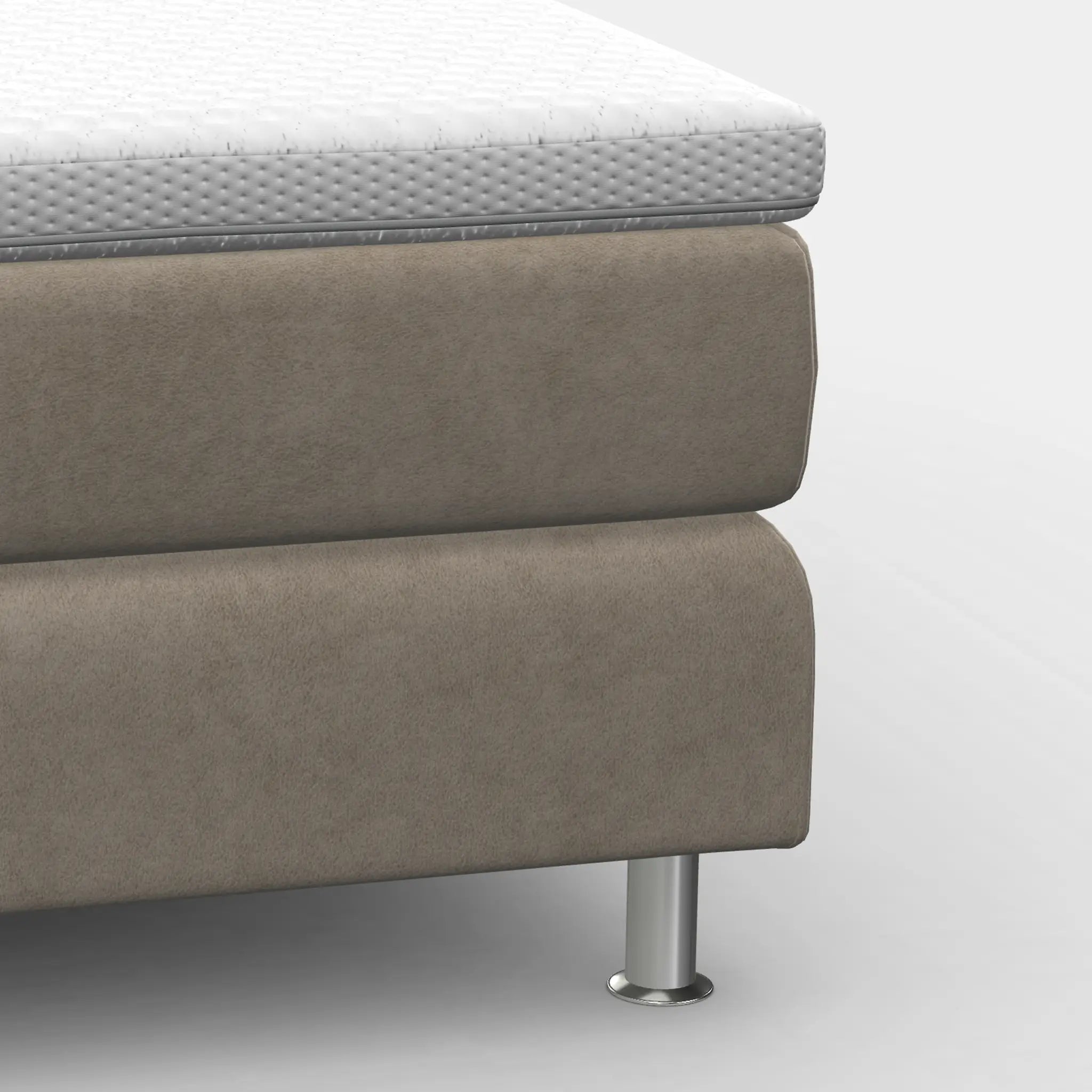 Boxspringbett-Fuß rund verchromt – Metall