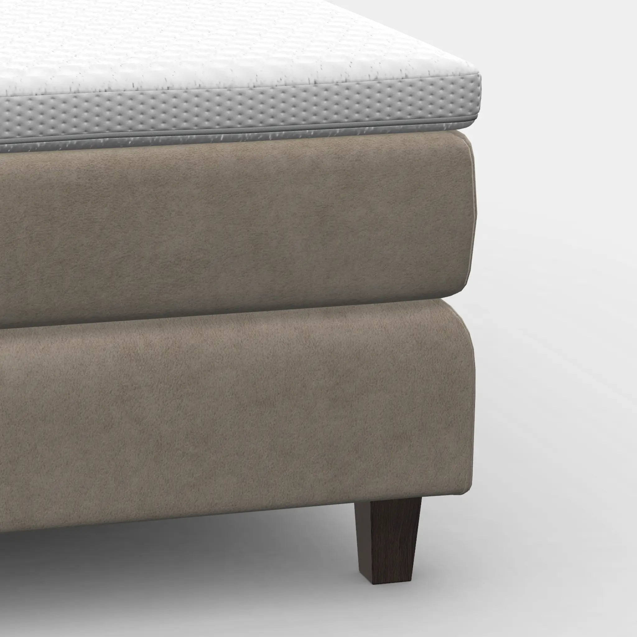 Boxspringbett-Fuß Block Holz – Wengebraun