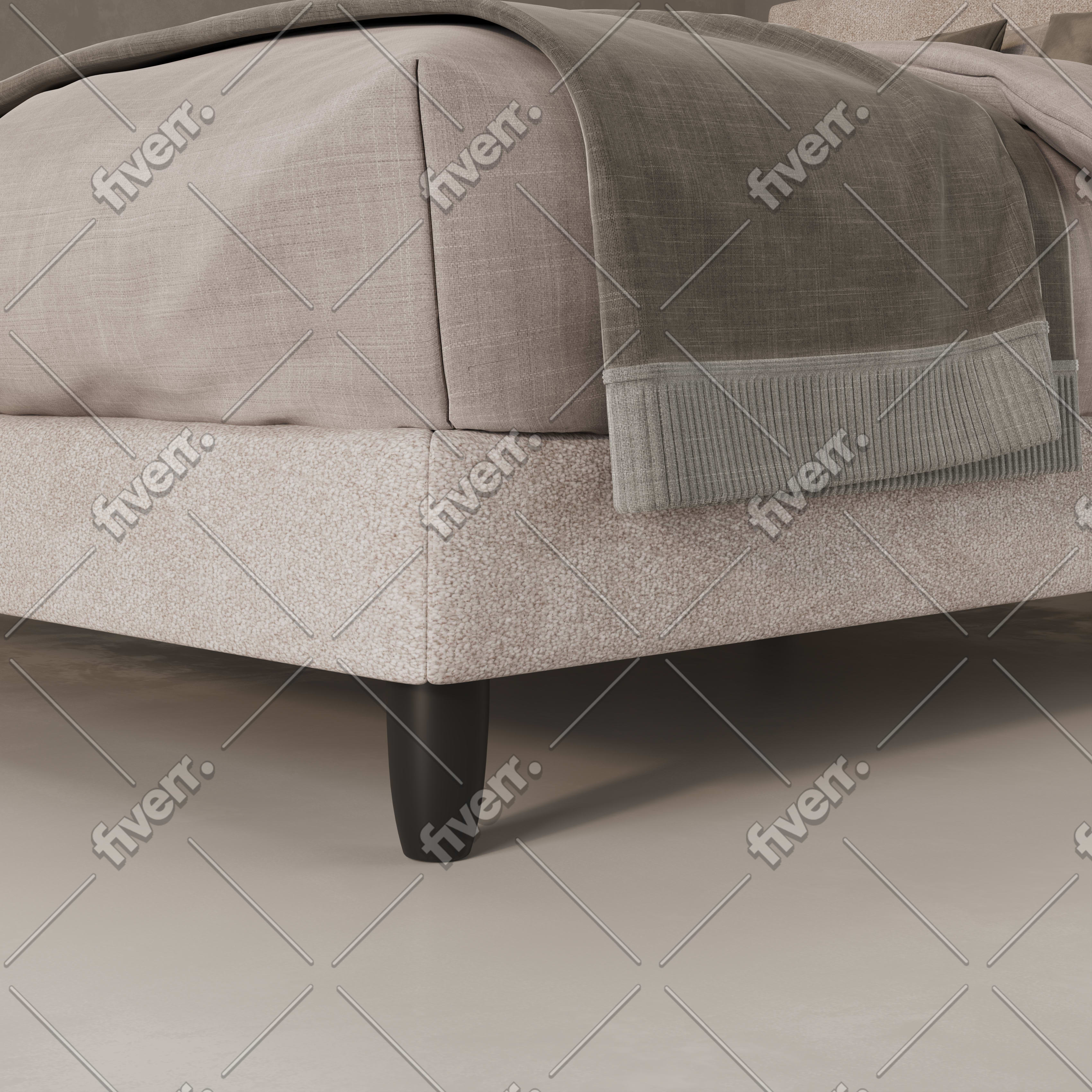 enjoy. neo | Boxspringbett grau lea intern