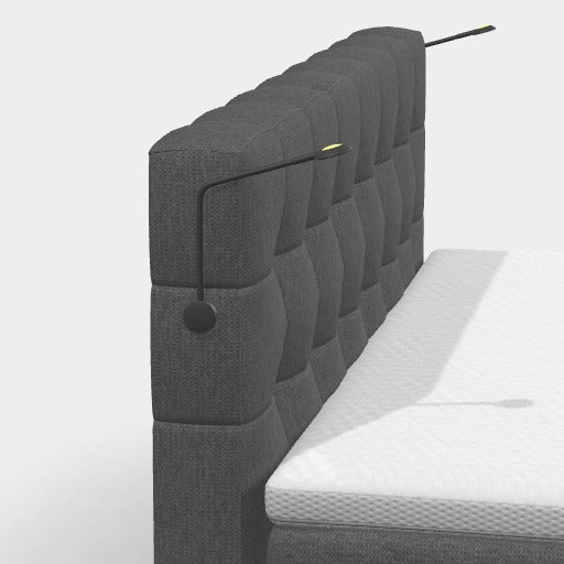 Boxspringbett 180 × 200 cm – Chesterfield