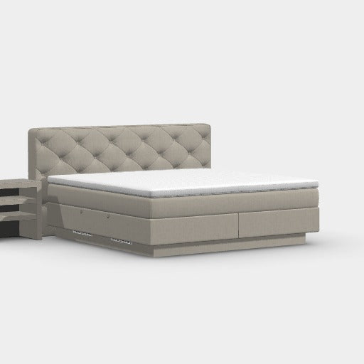Boxspringbett 200 × 200 cm – Kent