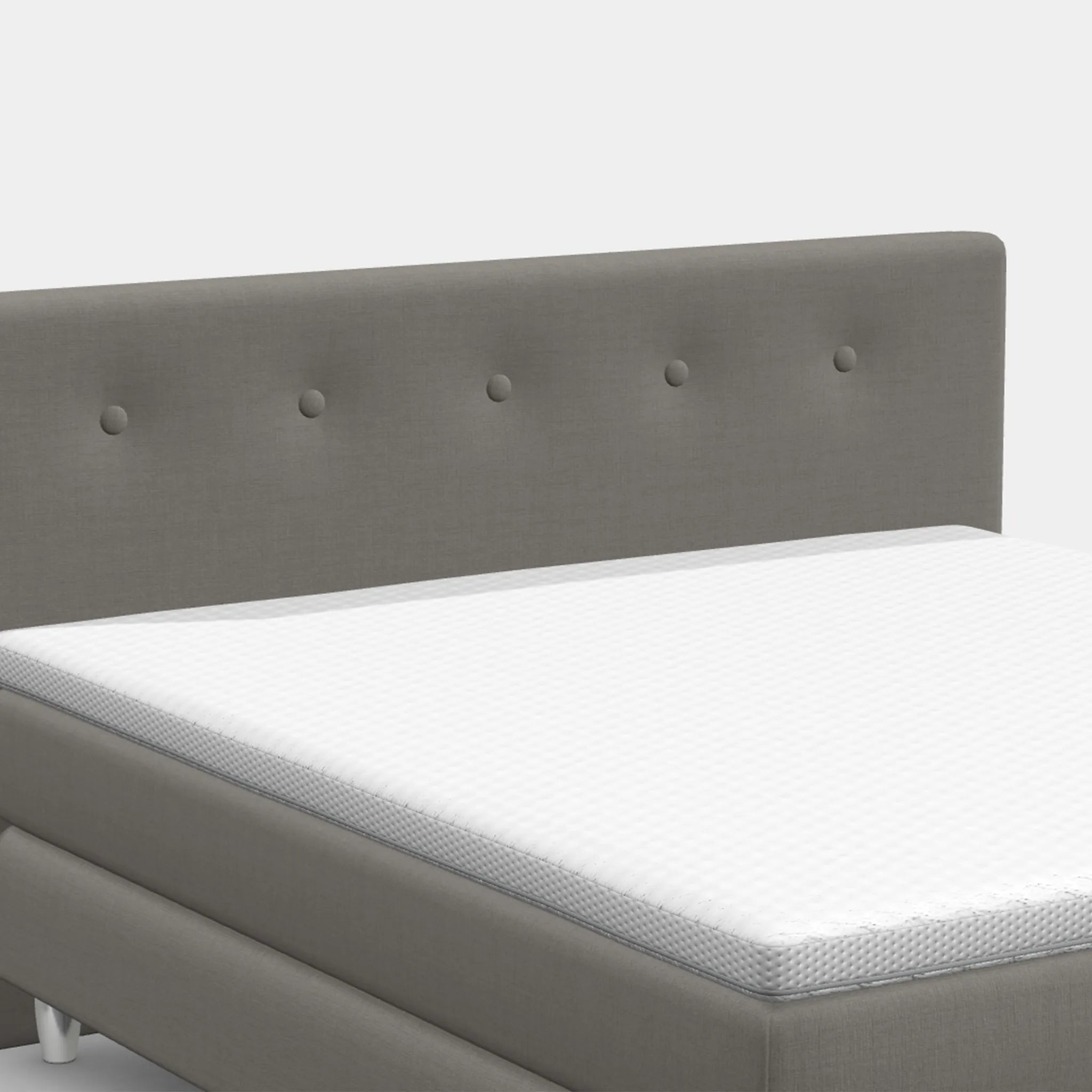 Boxspringbett für Dachschrägen – Manchester ab 90 cm Kopfteil