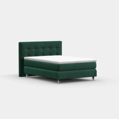 Boxspringbett 140 × 200 cm – London Meergrün