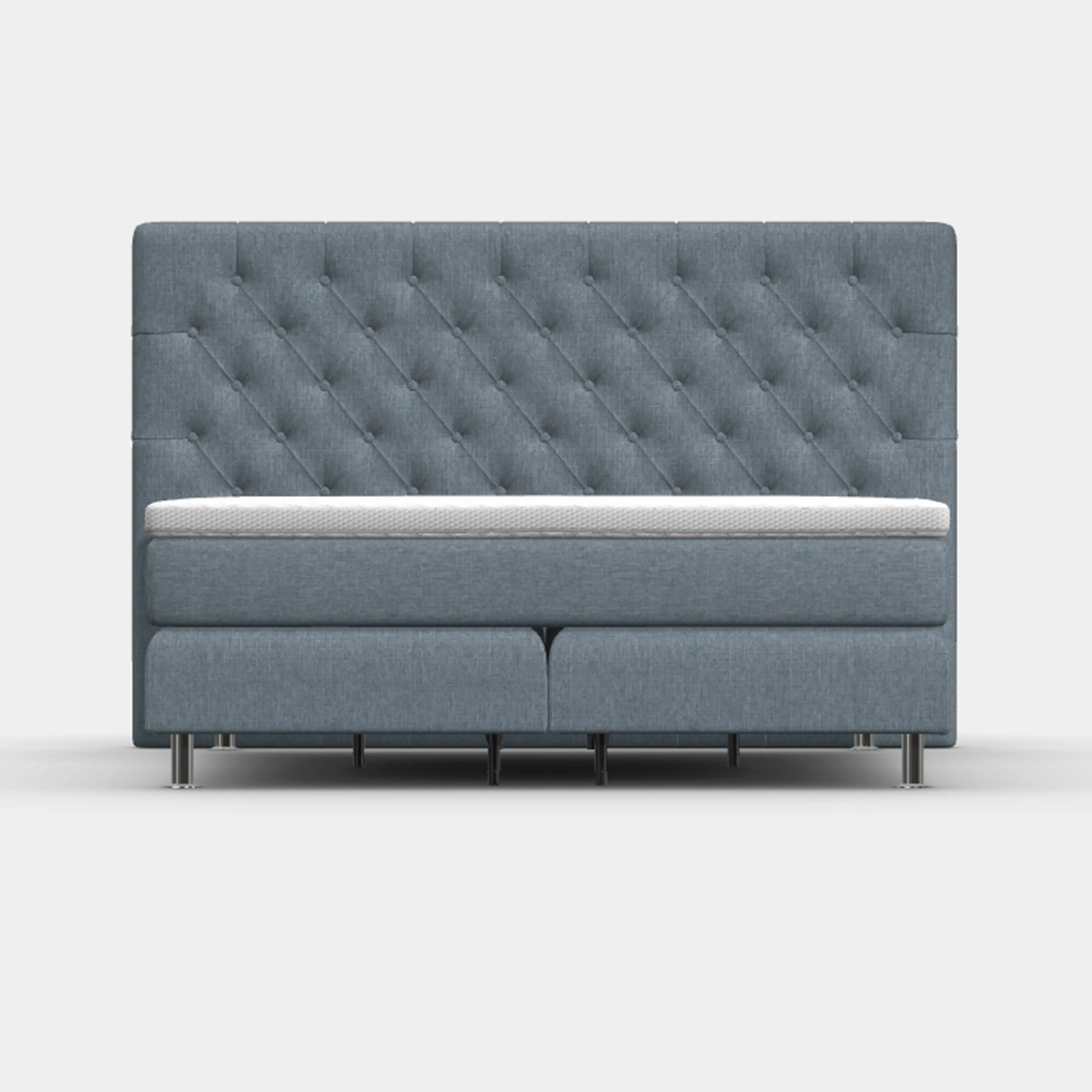 Boxspringbett 180 × 200 cm – Chesterfield Frontalansicht