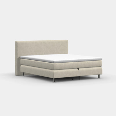 Boxspringbett 180 × 200 cm – Modell Stockholm Dreiviertelansicht