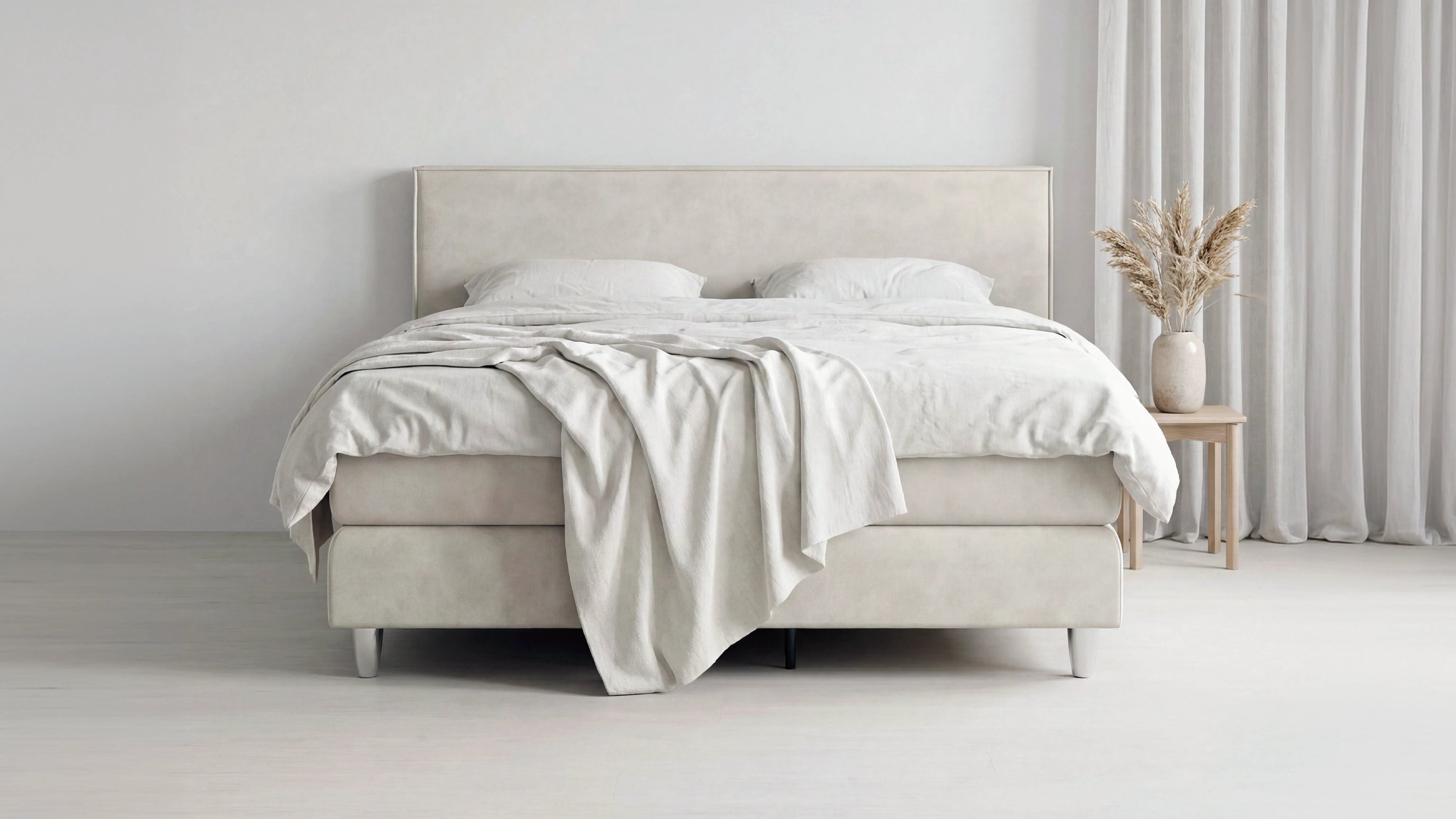 Boxspringbett 180x200 Malmoe Frontal quer