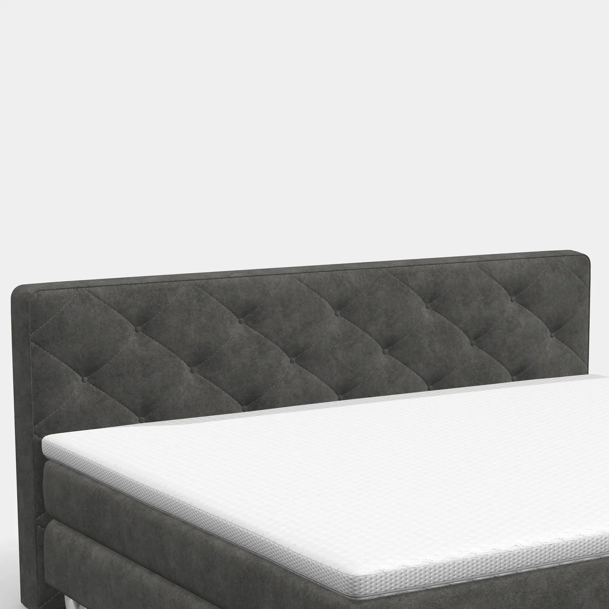Boxspringbett 240 × 200 cm – York-Button