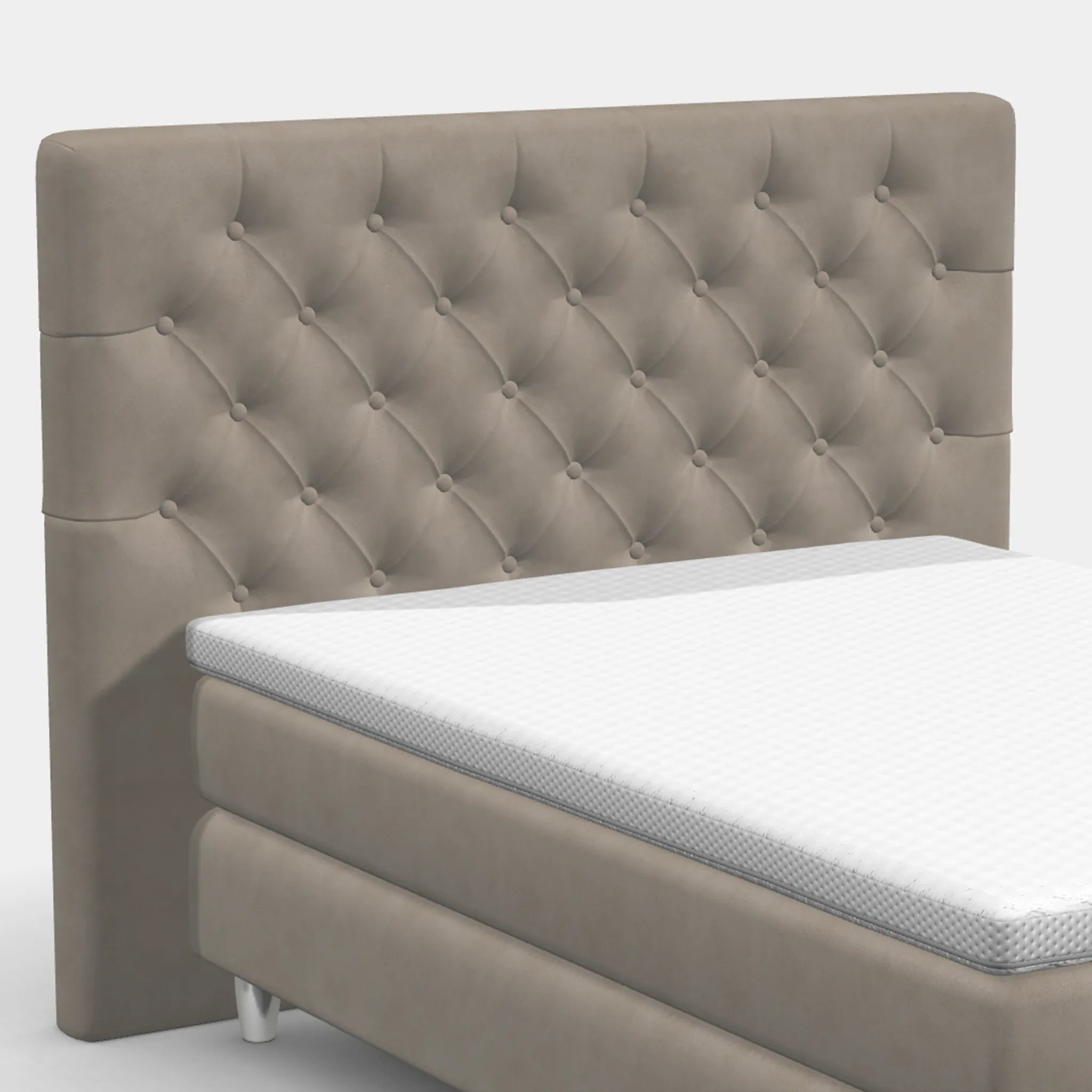 Boxspringbett 140 × 200 cm – Chesterfield