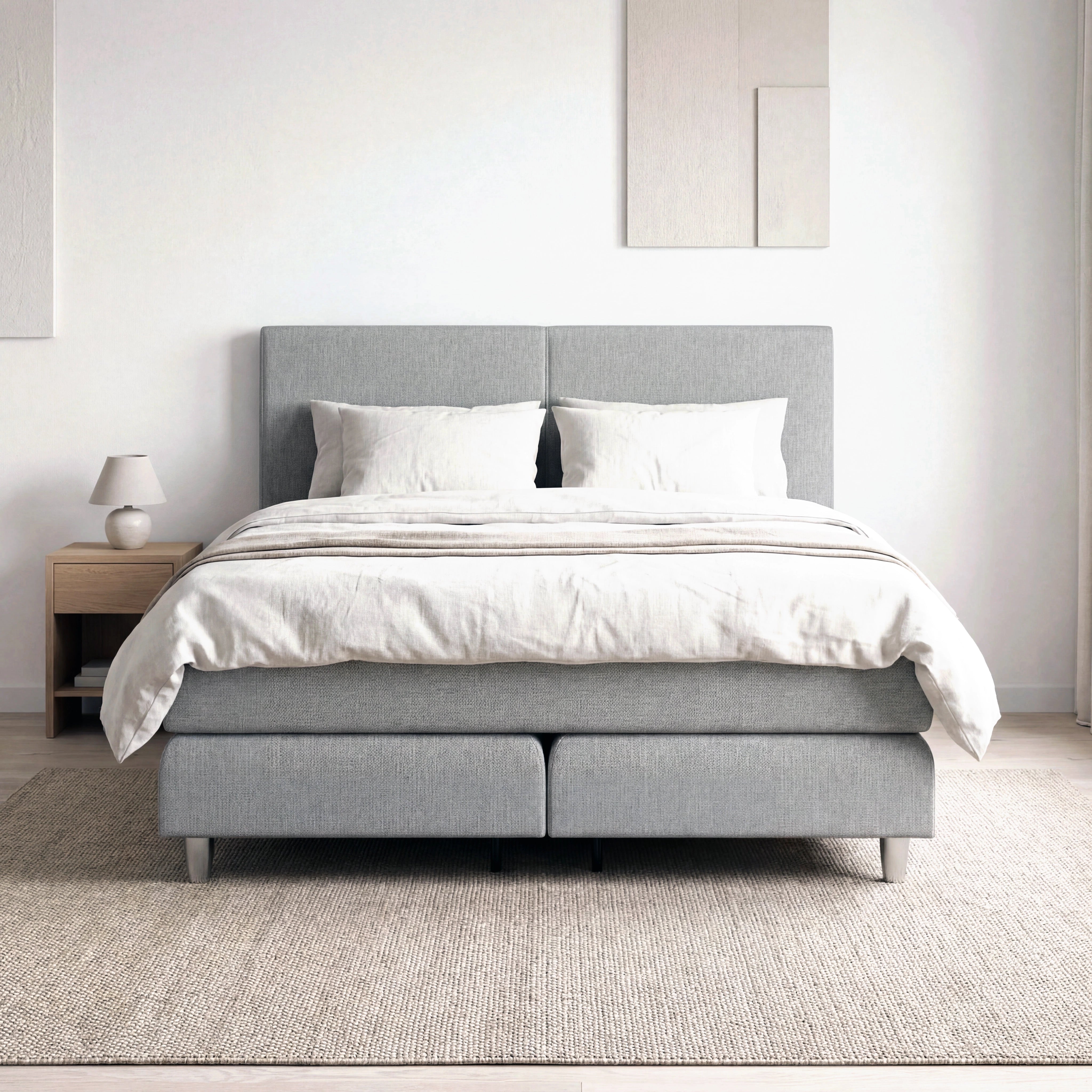 Boxspringbett 180x200 Stockholm Frontal Aufnahme