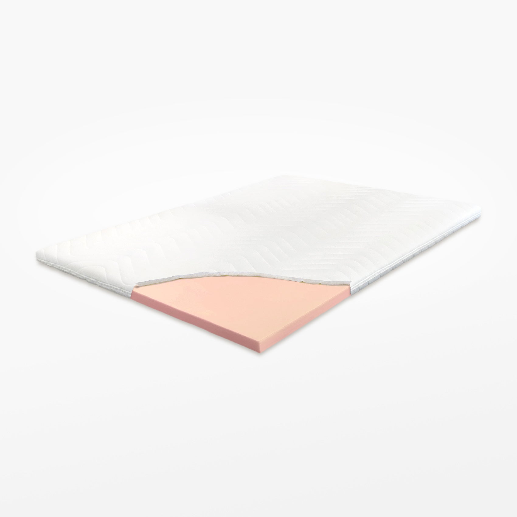 Kaltschaum Topper mit Polyesterbezug ohne Klimaband