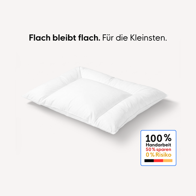 Baby-Daunen-Flachkissen mit U-Naht
