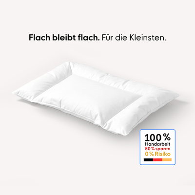 Baby-Daunen-Flachkissen mit U-Naht
