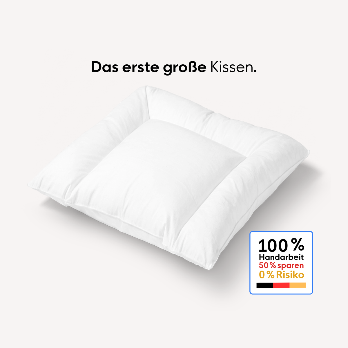Baby-Daunen-Flachkissen mit U-Naht