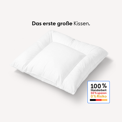 Baby-Daunen-Flachkissen mit U-Naht